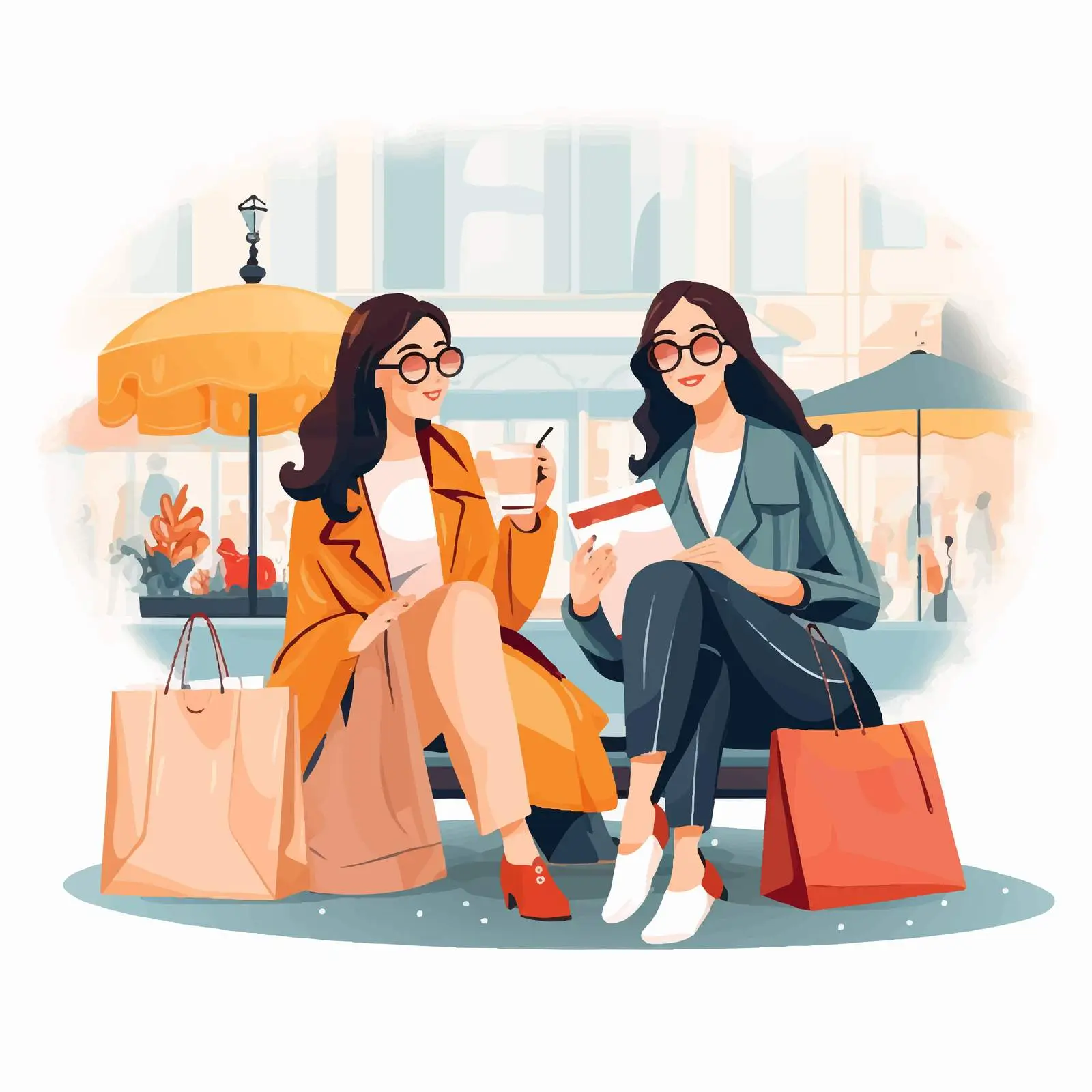 Cheerful Women in Elegant Clothes — free download from Dotvec