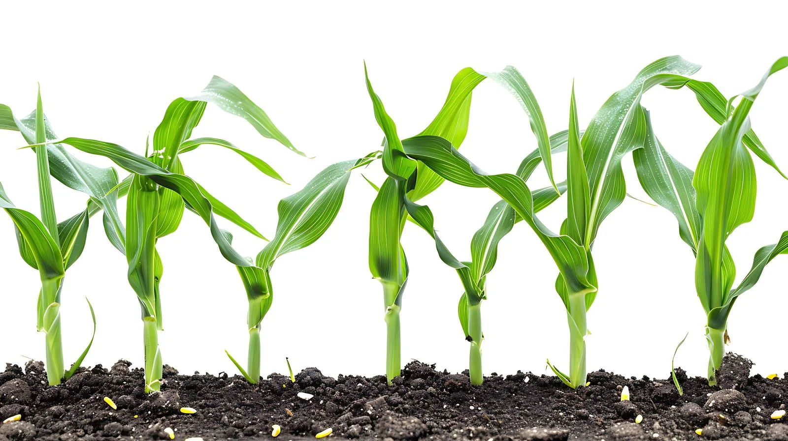 Vibrant Minnesota Corn Field with Young Plants — free download from Dotvec