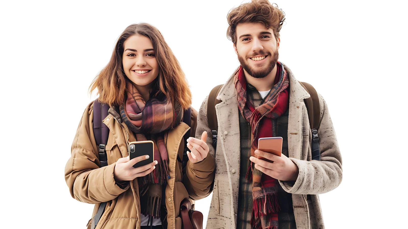 Urban Couple Mobile Phone Usage — free download from Dotvec