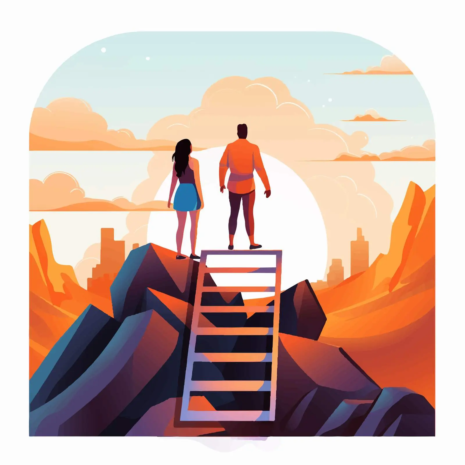 Young Couple Facing Future Challenges Together — free download from Dotvec