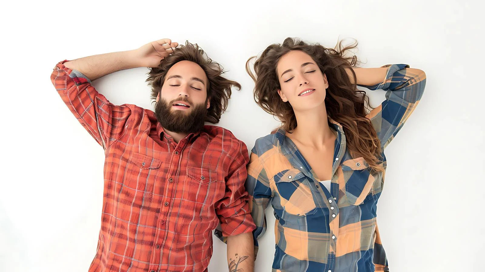 Young Couple Lying Ground View — free download from Dotvec