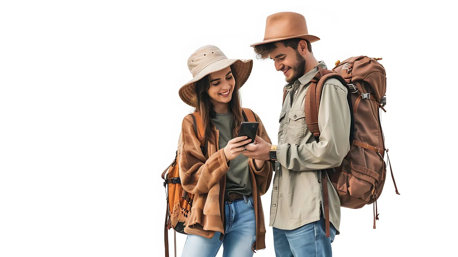 Adventurous Couple Riverside Check-In — free download from Dotvec