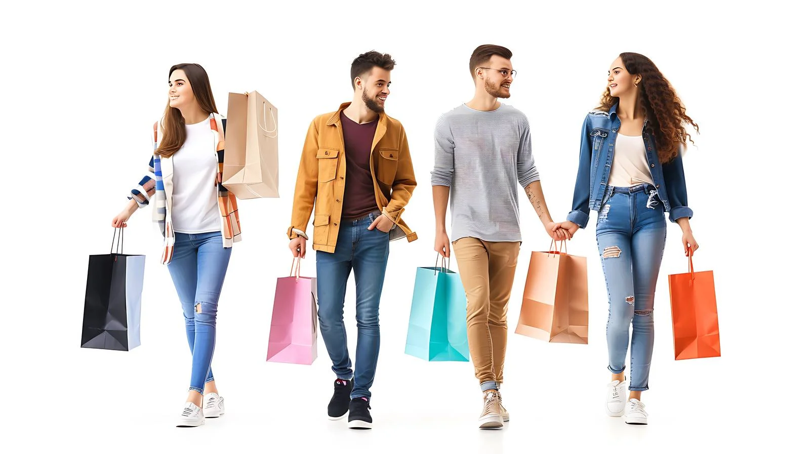 Young Couples Shopping Together — free download from Dotvec