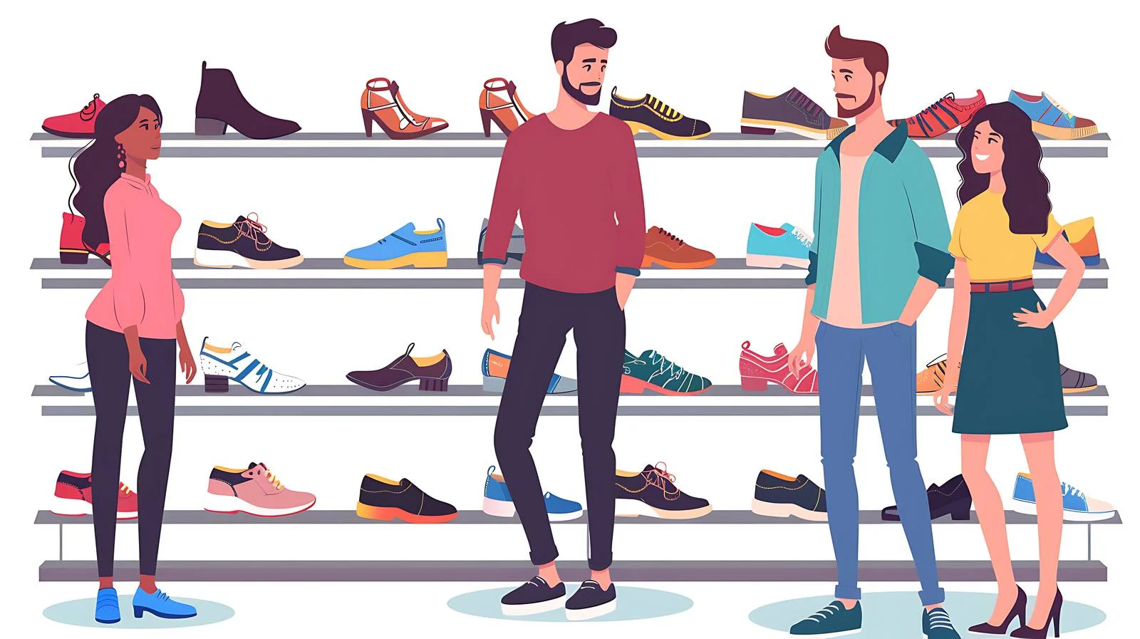Couples Shoe Store Shoe Fitting – free fitting image from Dotvec