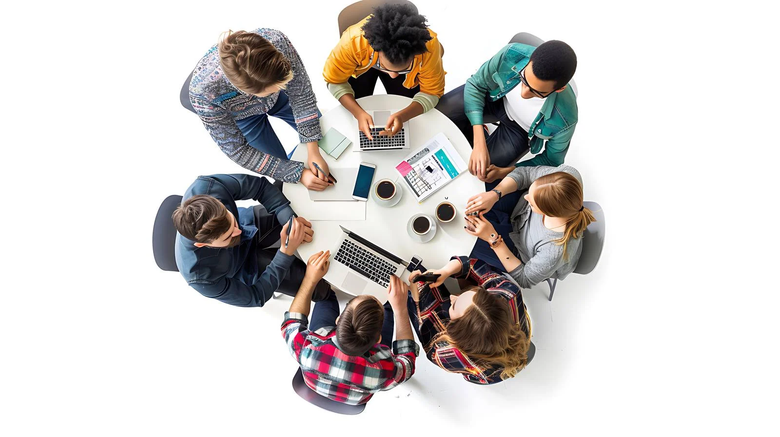 Collaborative Young Professionals at Work — free download from Dotvec