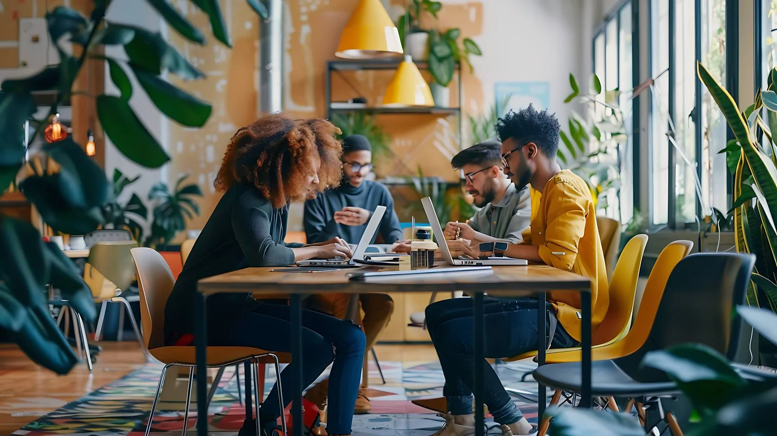 Collaborative Young Professionals Creating Together — free download from Dotvec