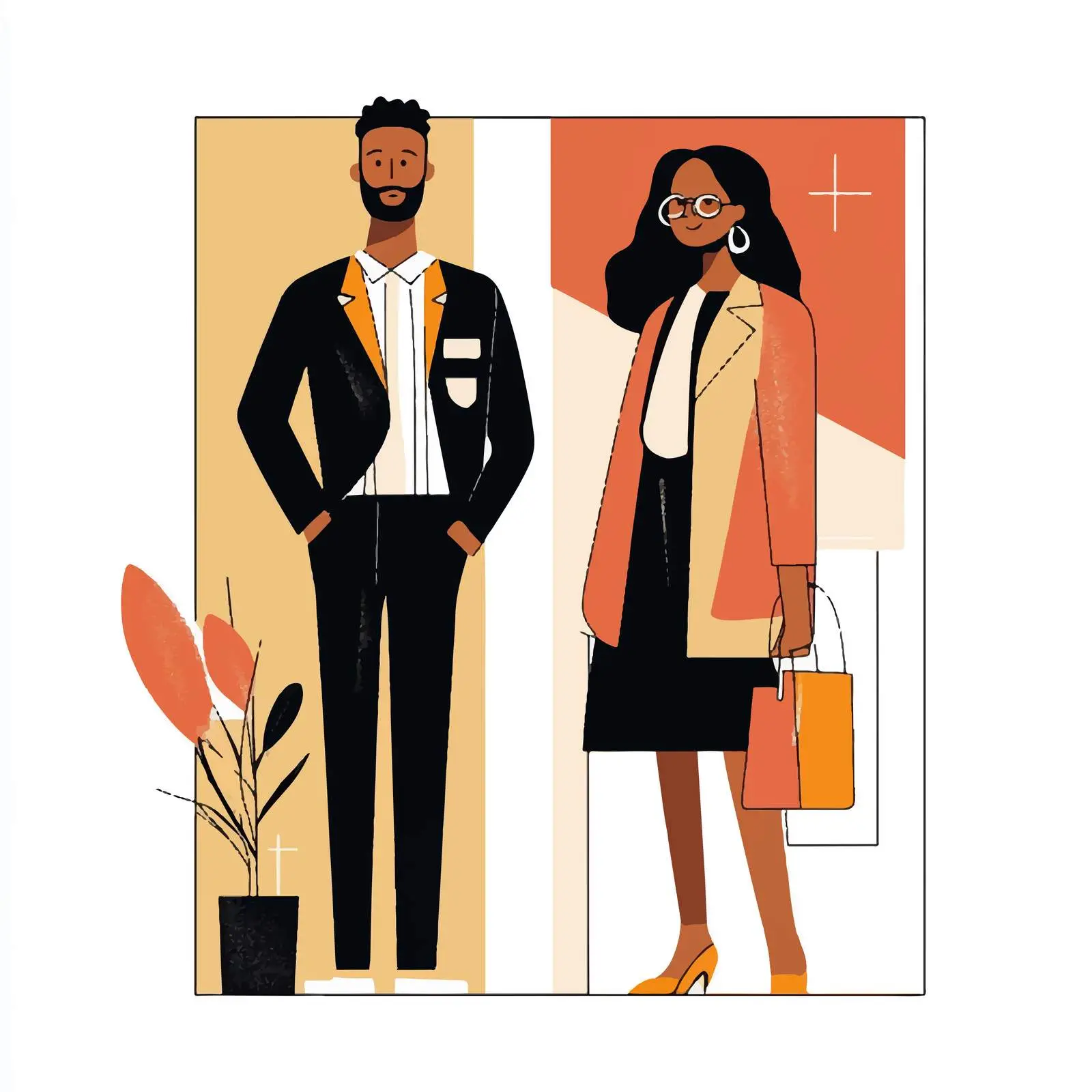 Diverse Multiethnic Business Team Illustration — free download from Dotvec