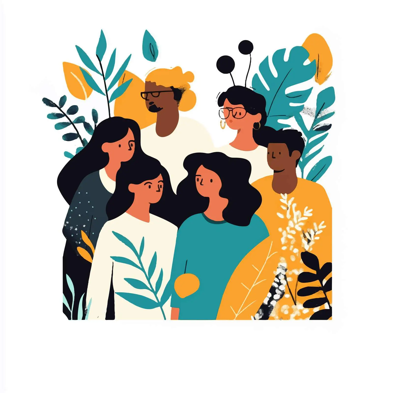 Diverse Multiethnic Business Team Vector Illustration – free cd image from Dotvec