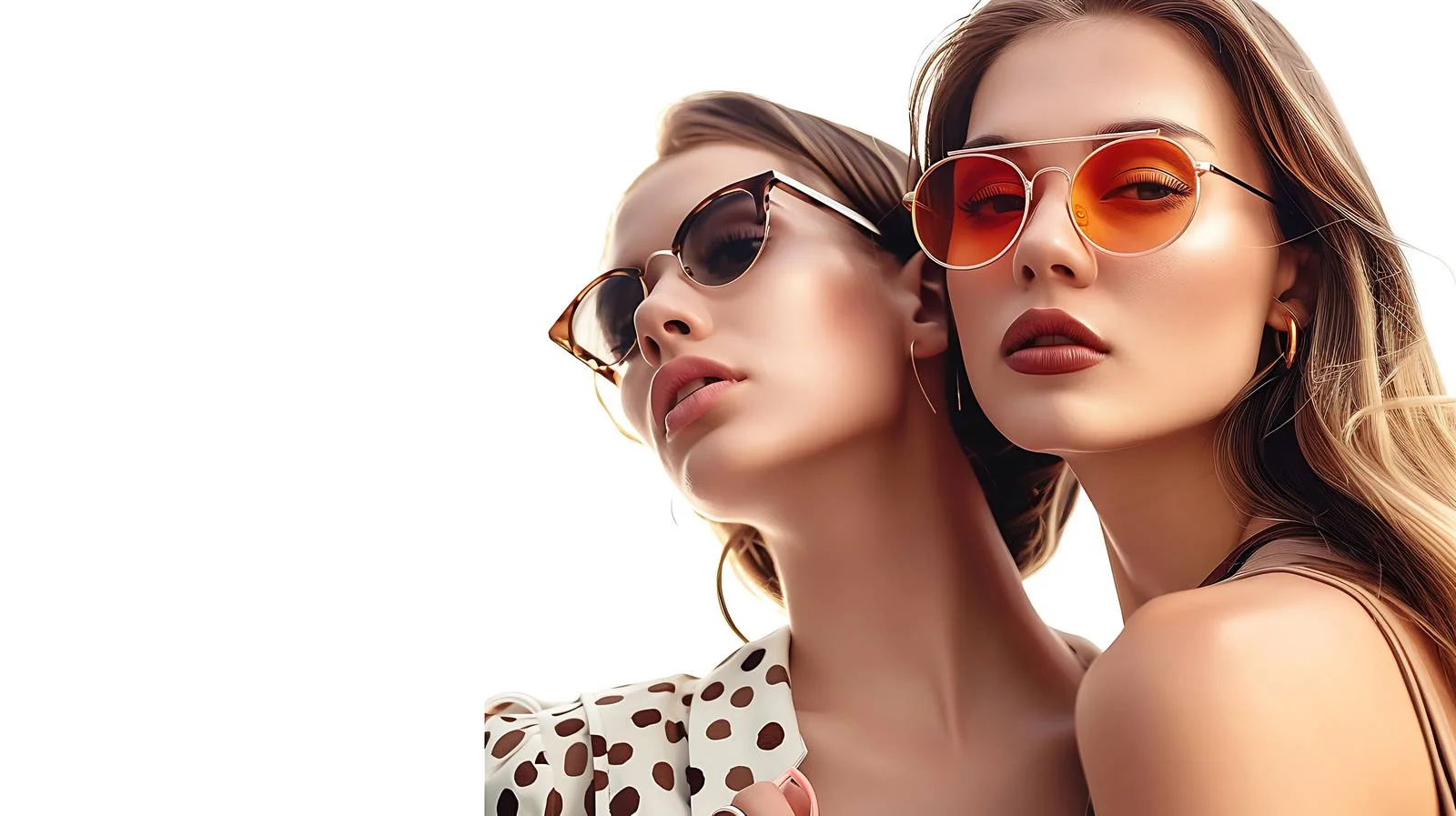 Fashionable Women on White Background — free download from Dotvec