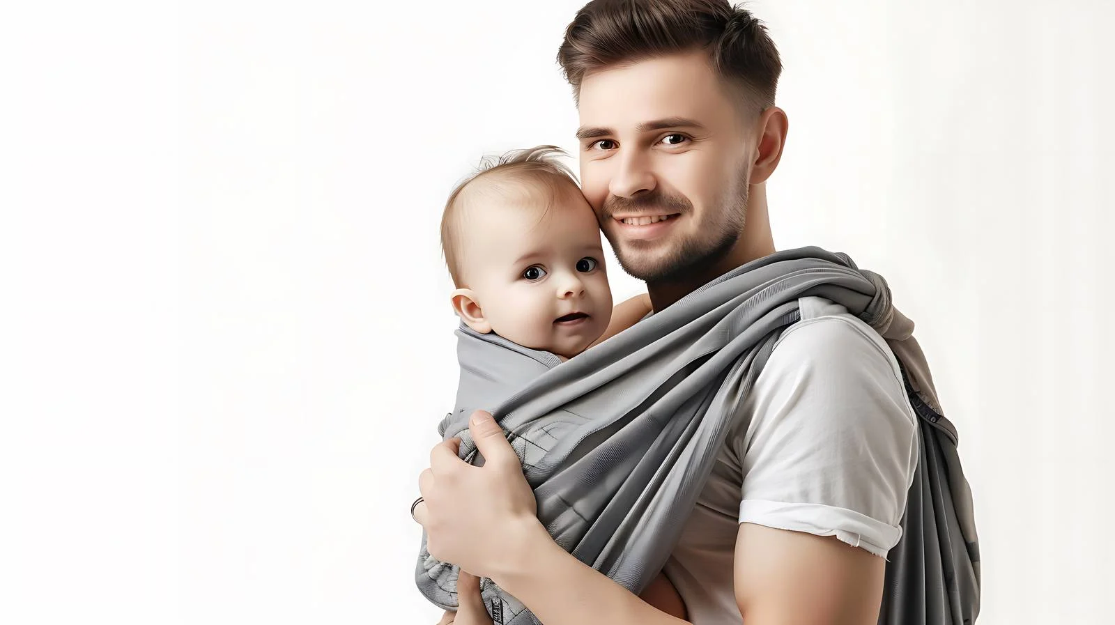 Father and Baby in Baby Sling — free download from Dotvec