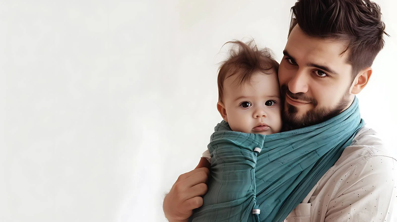 Father Baby Sling Carry Image — free download from Dotvec