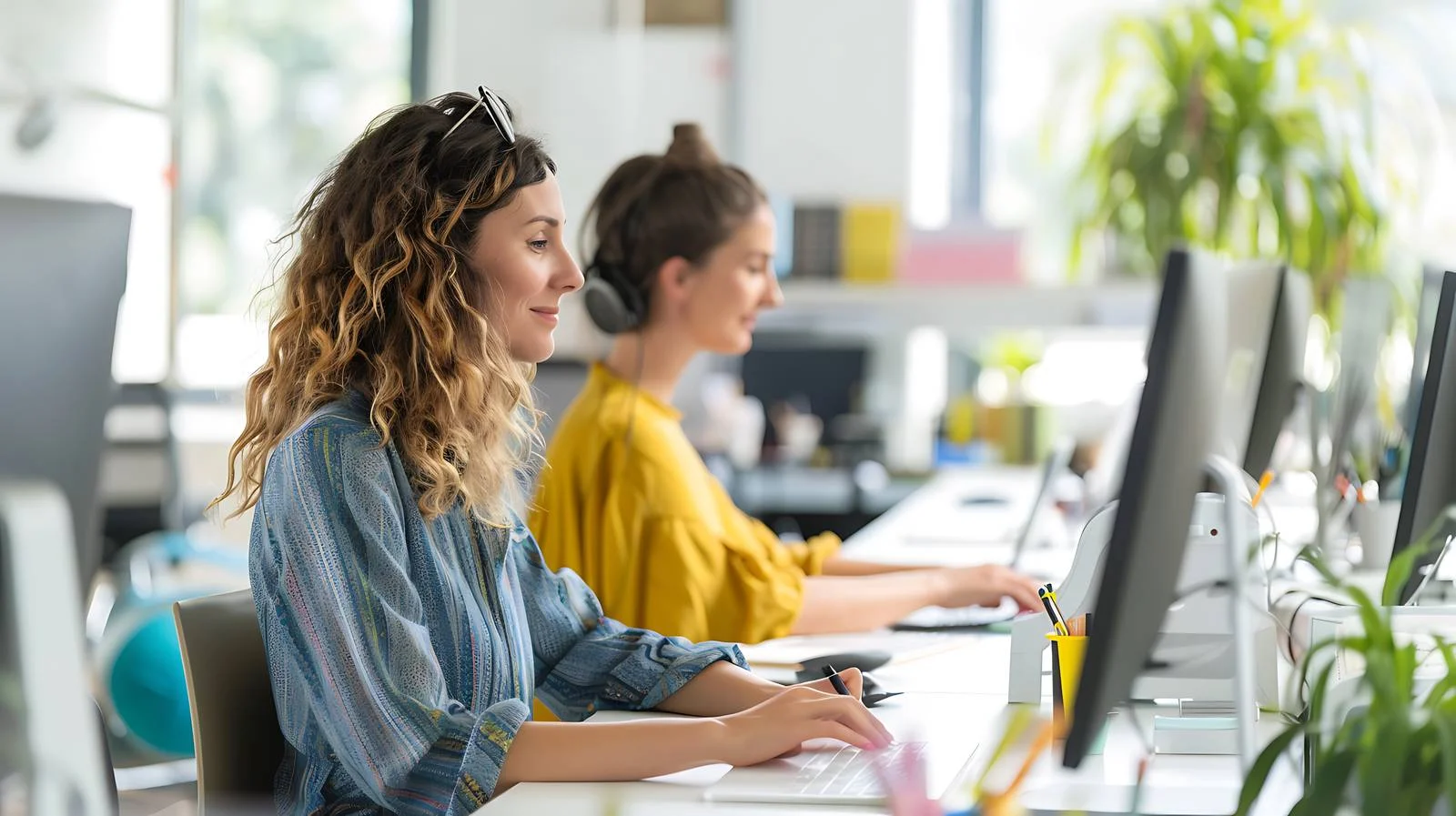 Professional female designers at work in office — free download from Dotvec