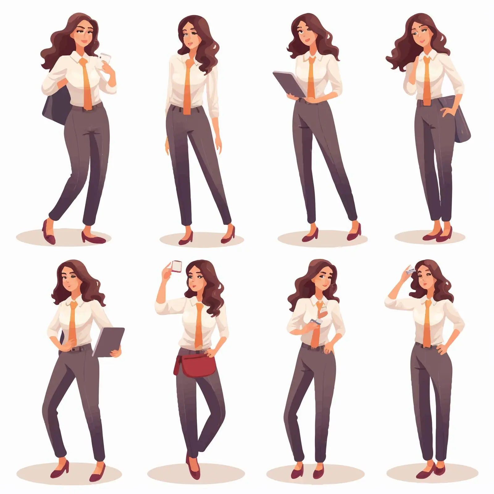 Young Female Office Worker in Smart Attire – free friendliness image from Dotvec