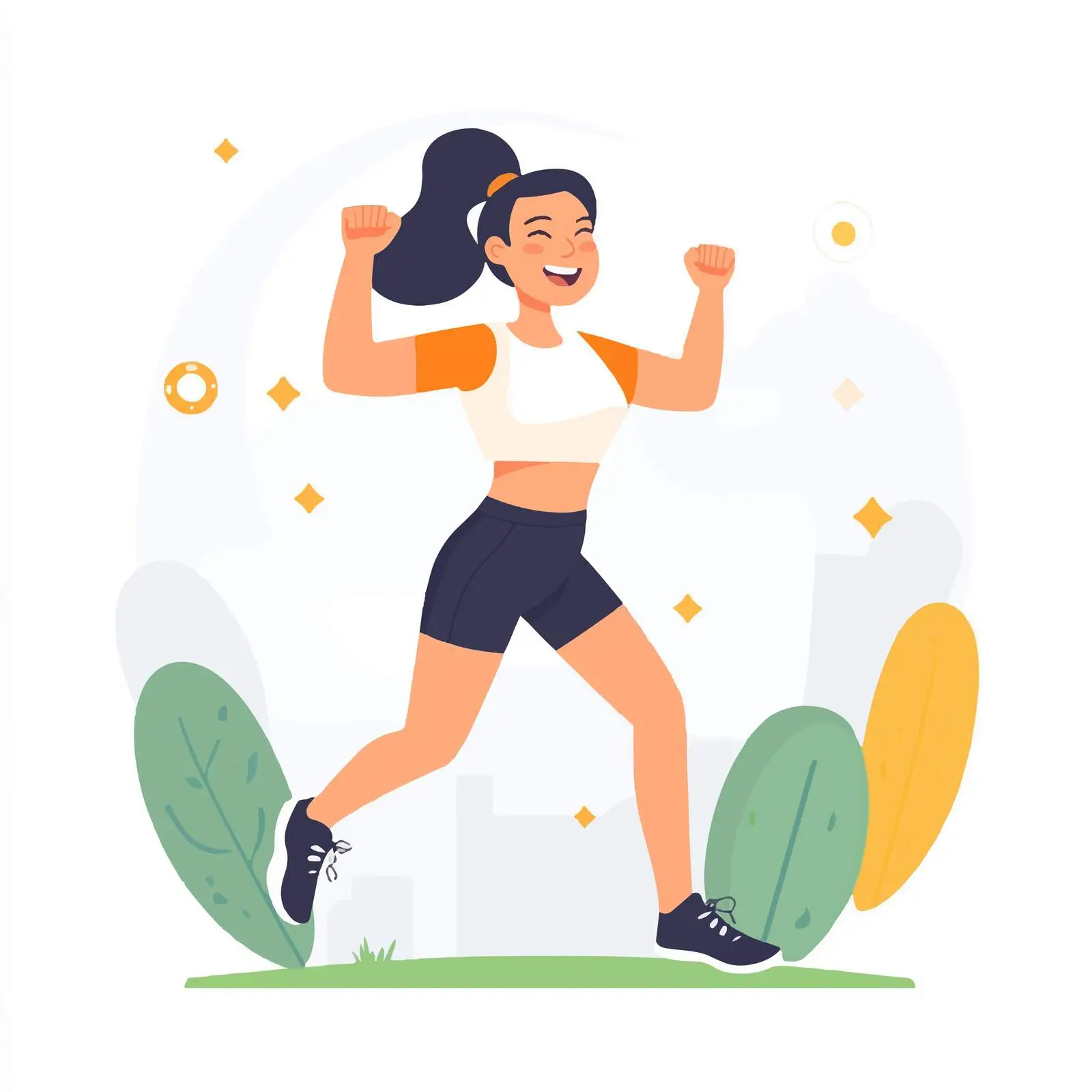 Fitness Woman Celebrating Success and Victory — free download from Dotvec