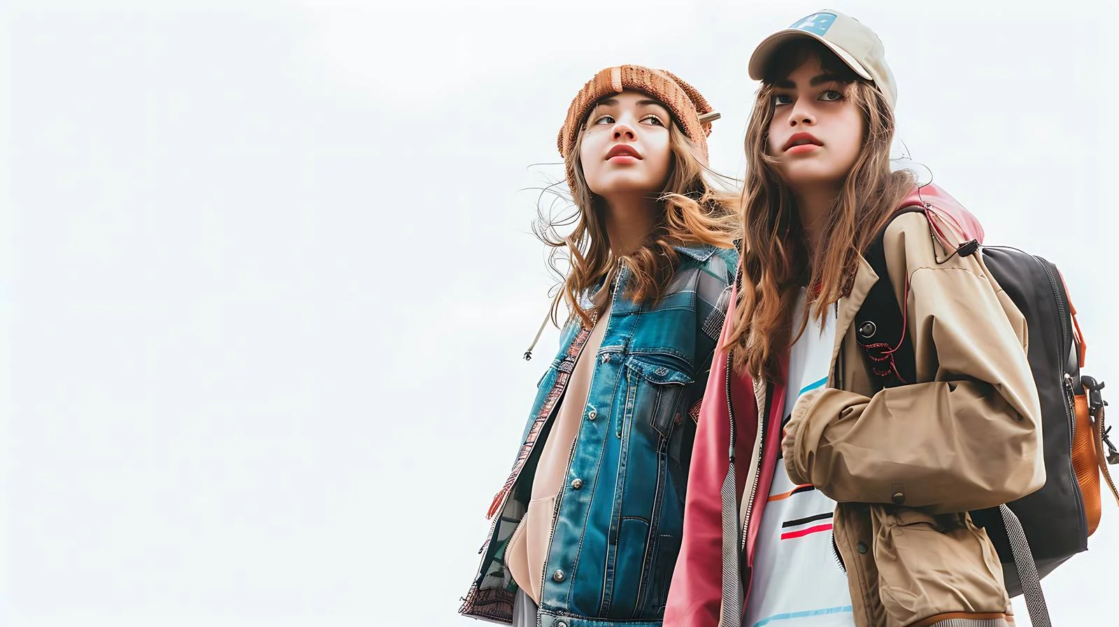 Urban Girls on White Background — free download from Dotvec