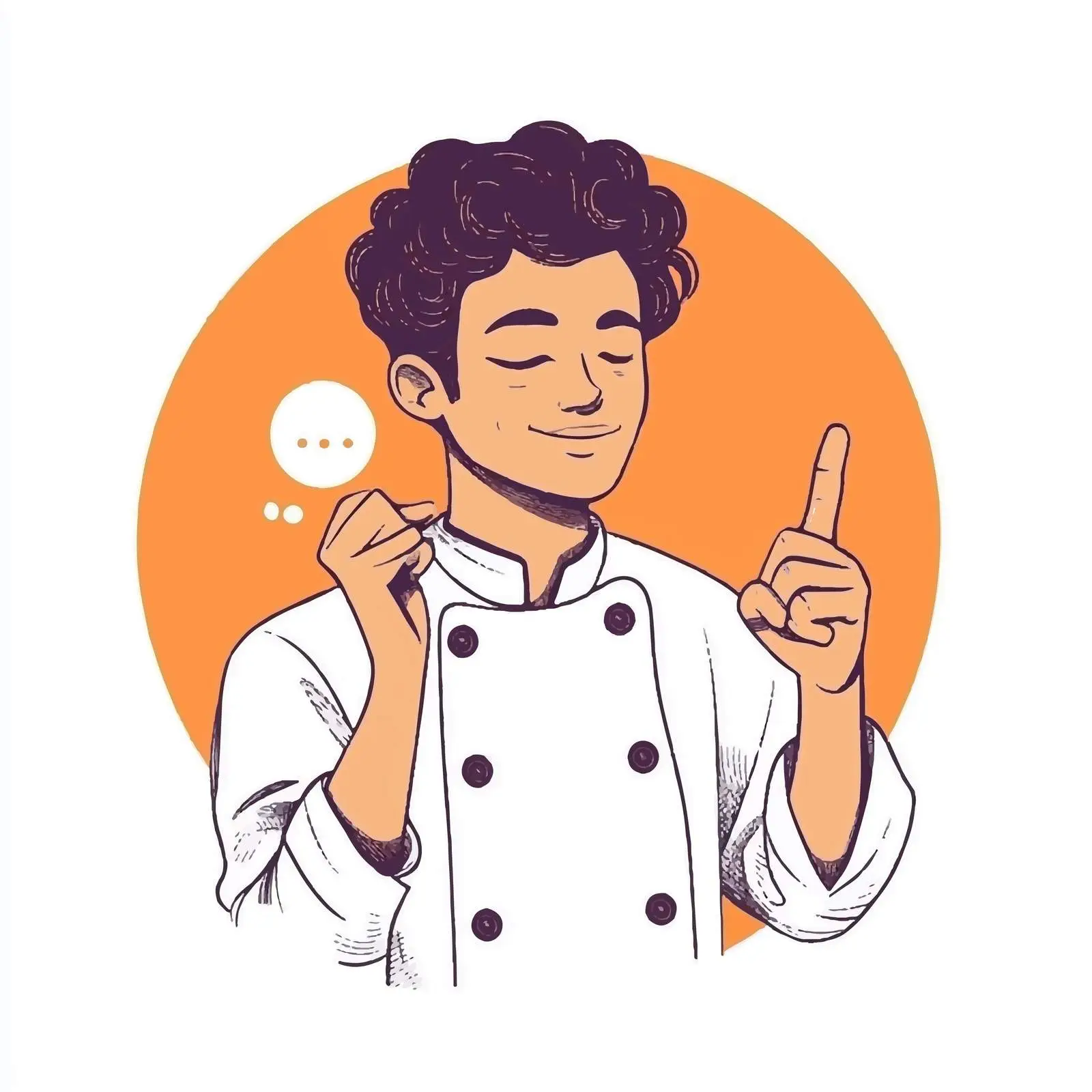 Young Gourmet Chef Giving an Okay Sign — free download from Dotvec