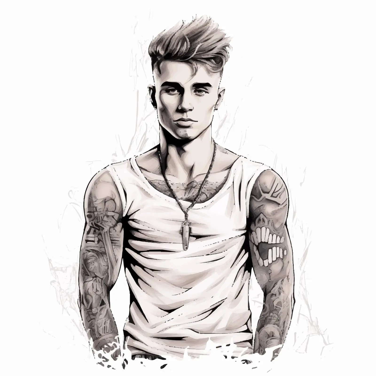 Tattoo Master Handwritten Phrase Contour Vector — free download from Dotvec