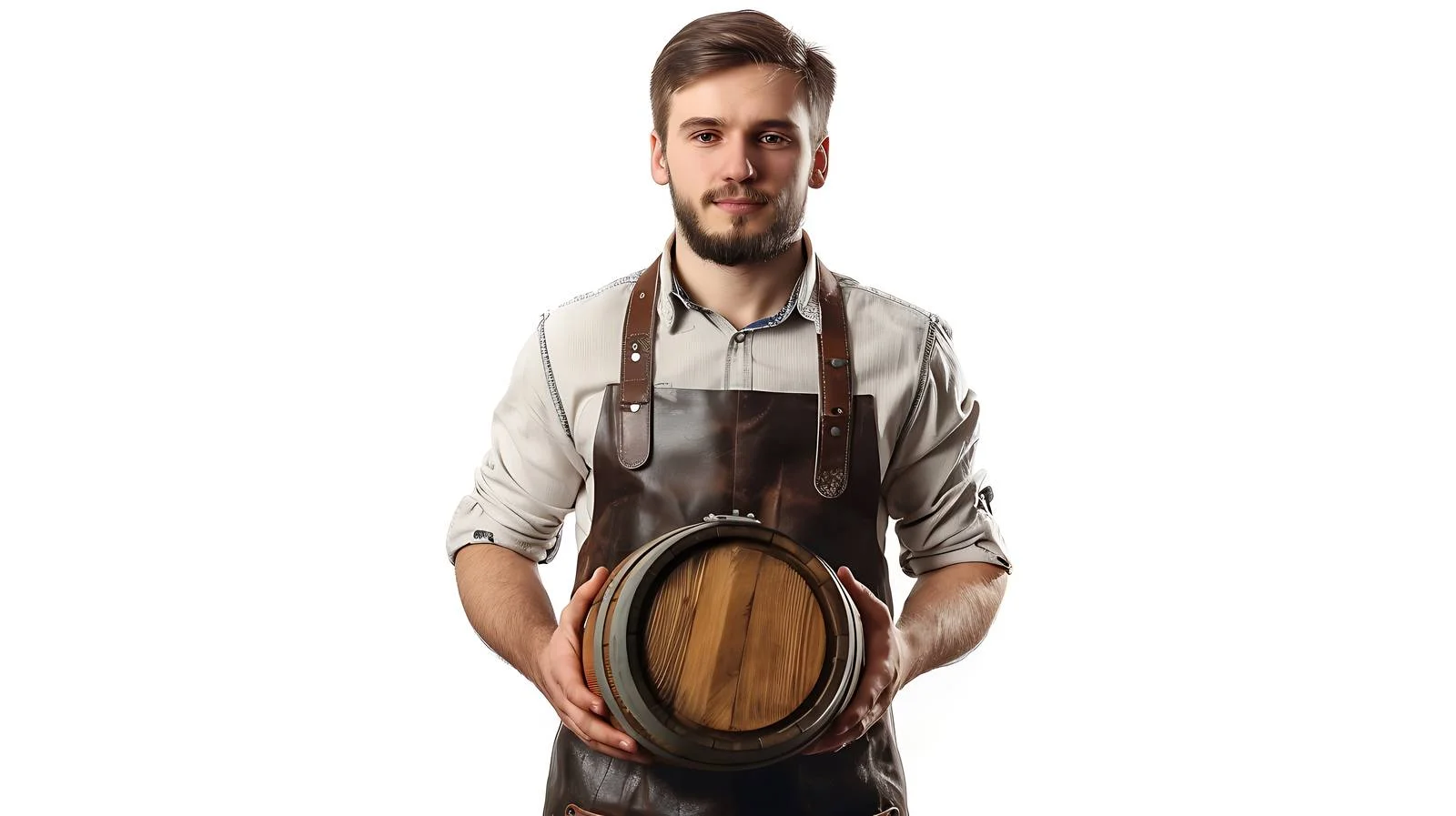 Brewer with Wooden Barrel — free download from Dotvec