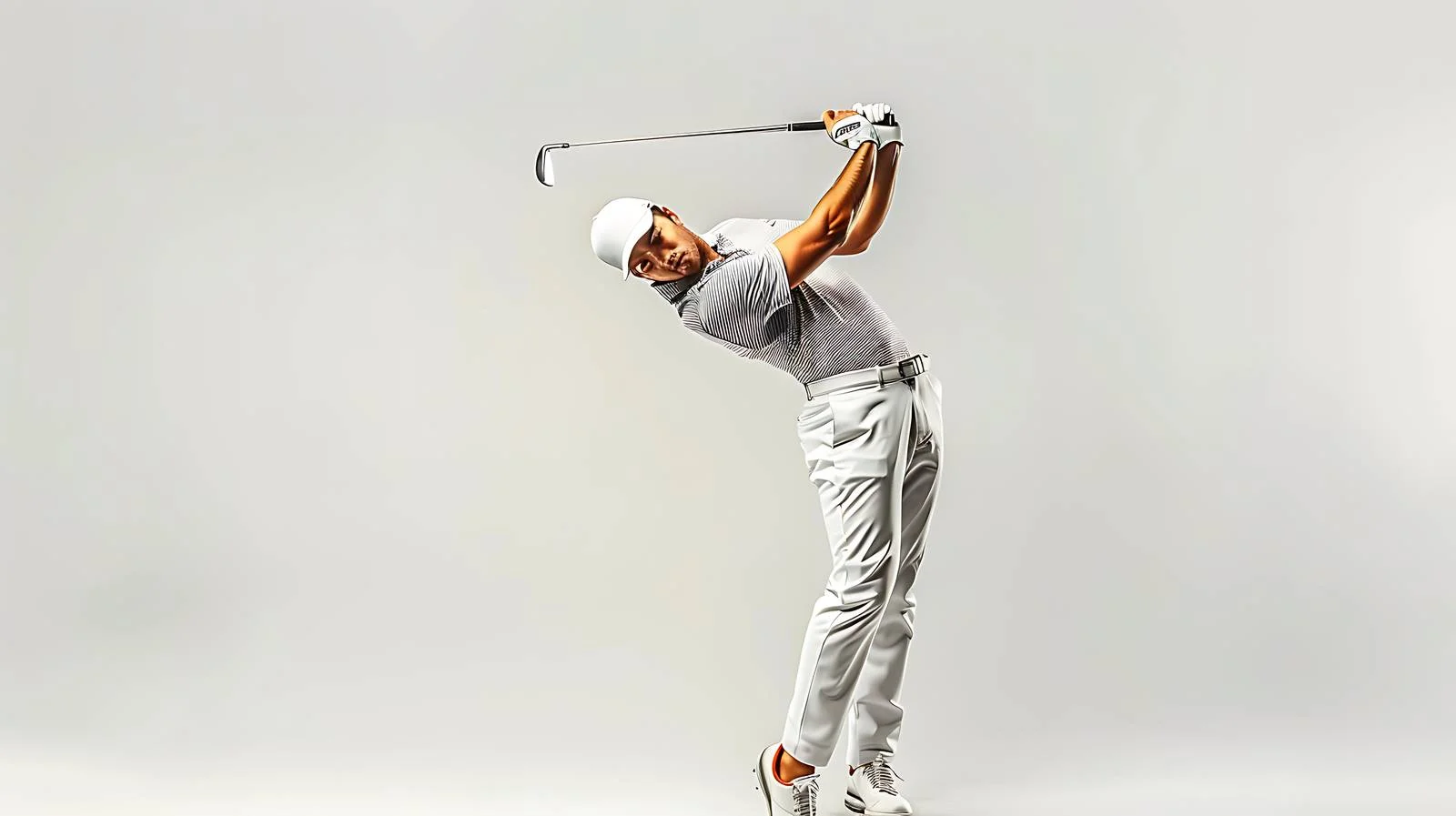 Male golfer tees off on par three — free download from Dotvec