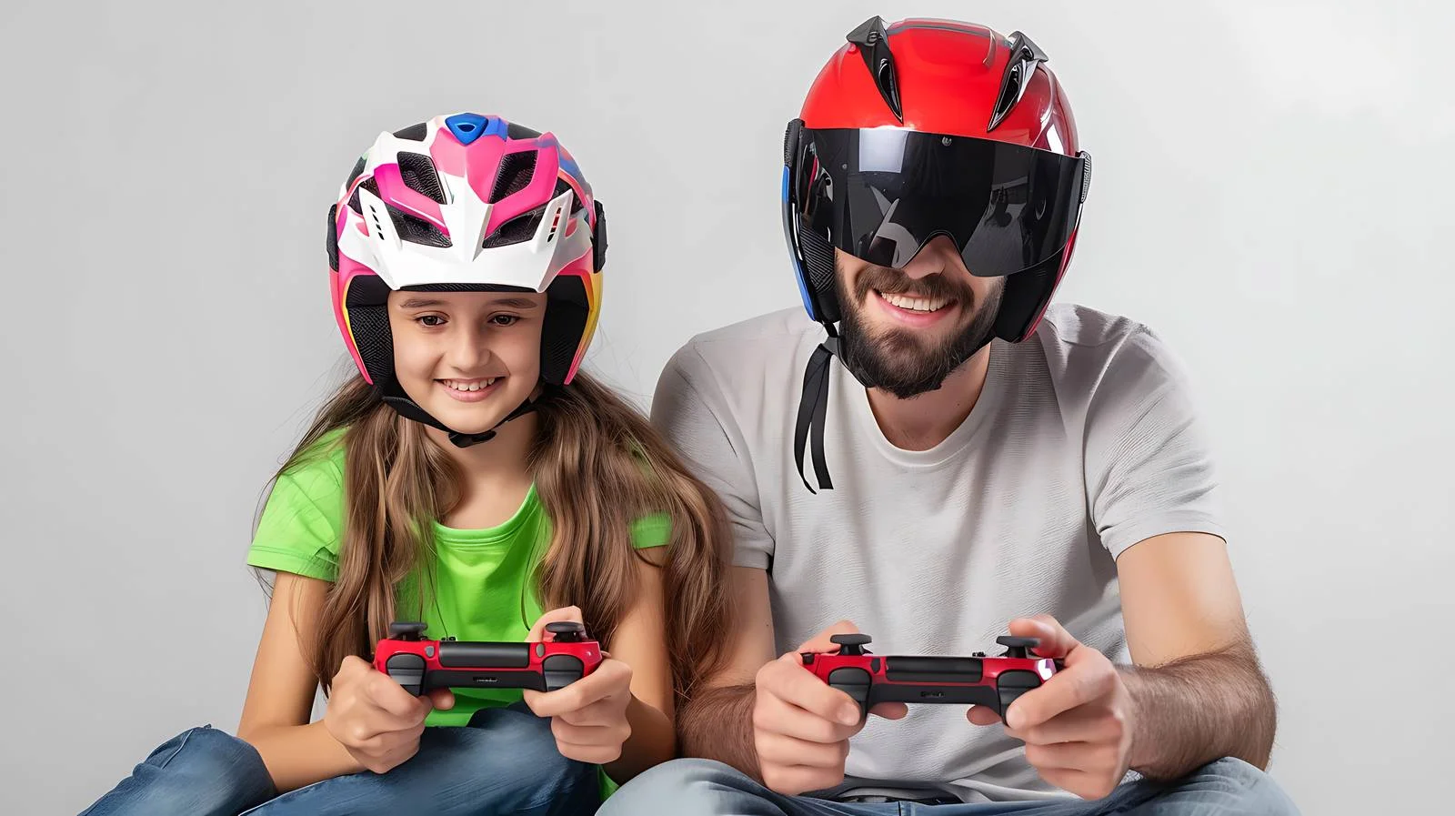 Family Fun with Biker Helmets — free download from Dotvec
