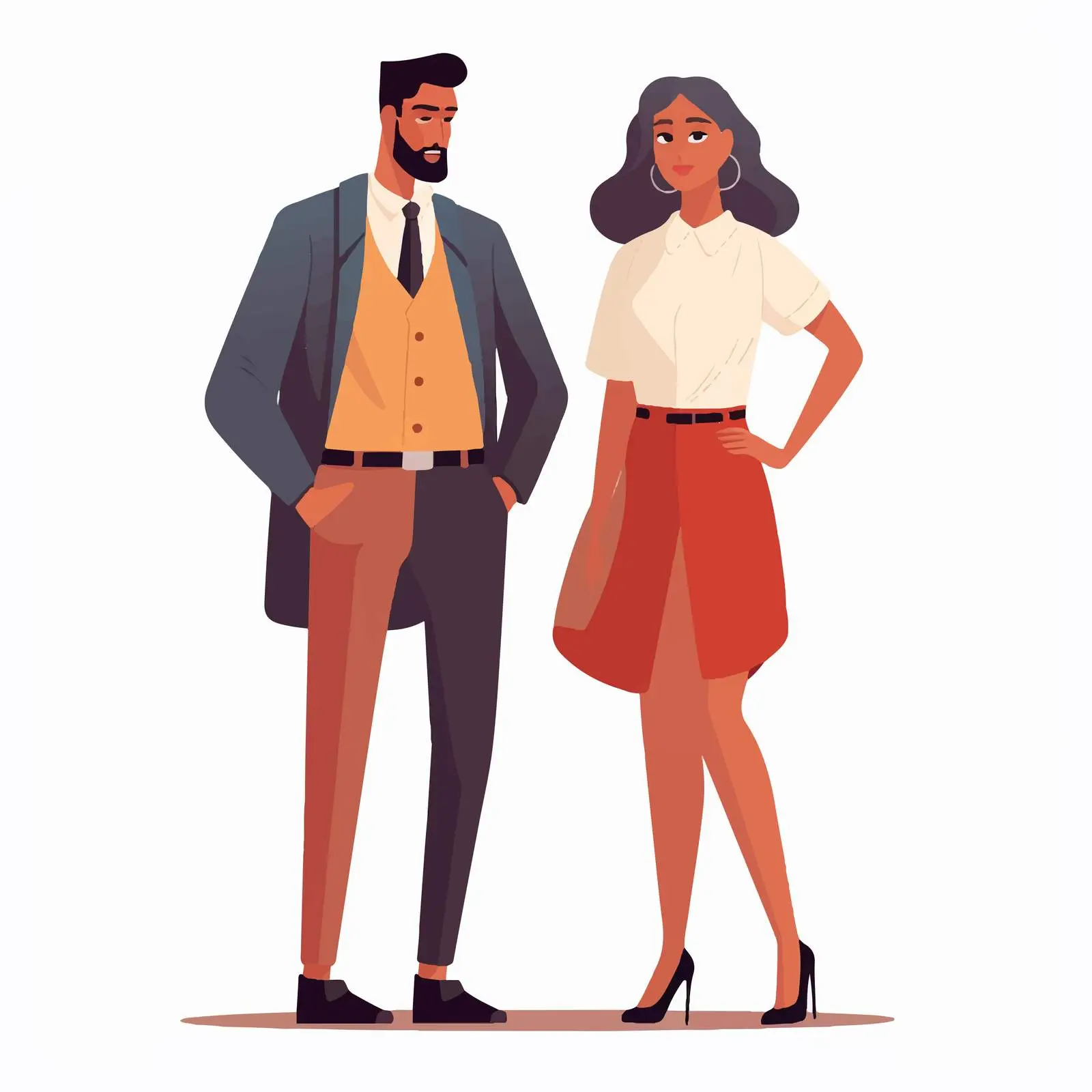 Elegant Couple in Stylish Attire — free download from Dotvec