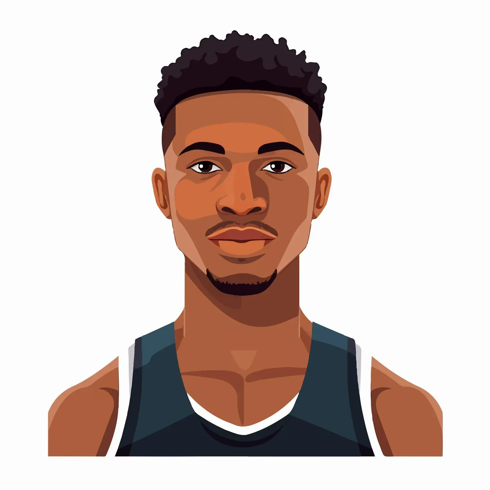 Young Man Athlete Vector Avatar Illustration Design – free fitness vector image from Dotvec