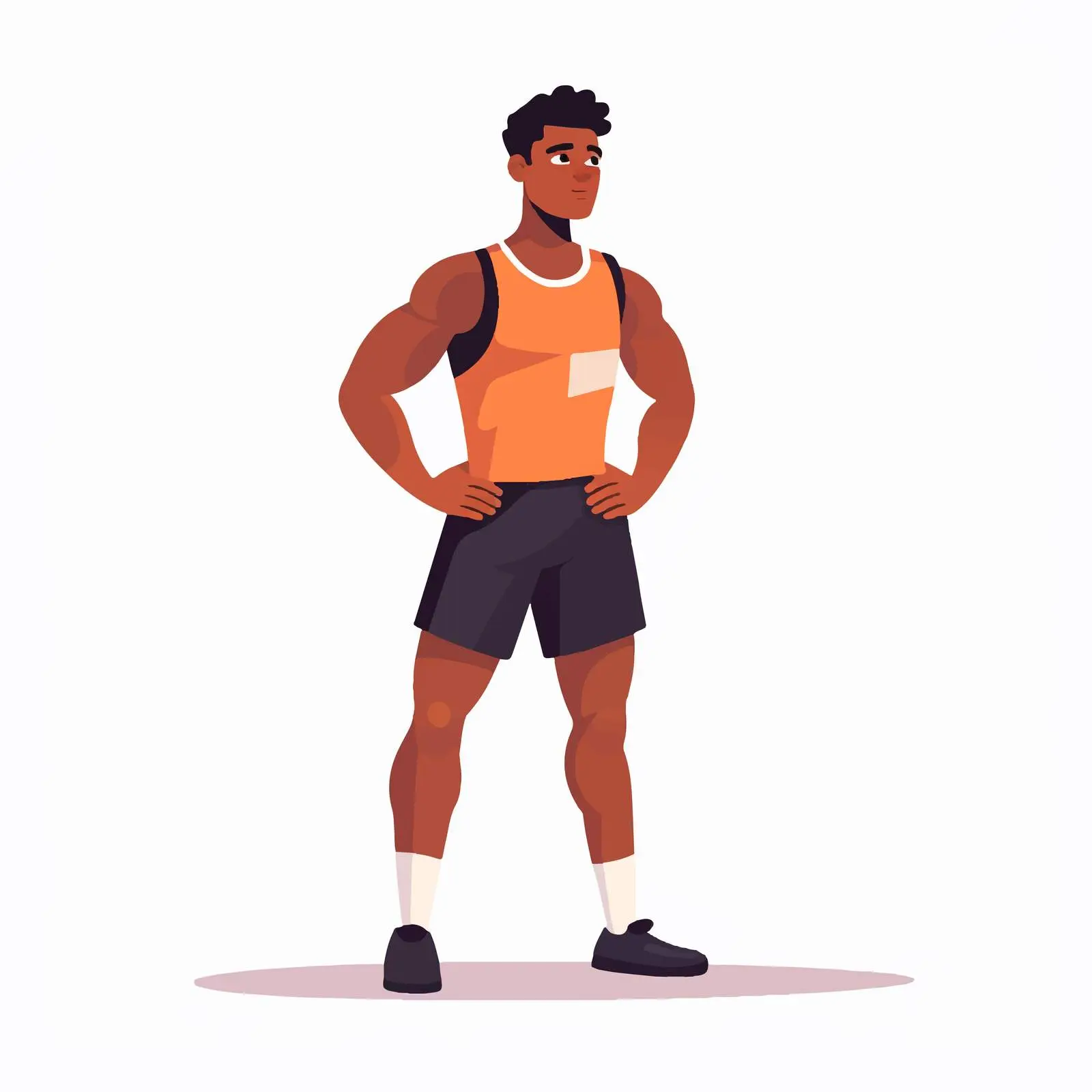 Young Man Athlete Avatar Vector Illustration — free download from Dotvec