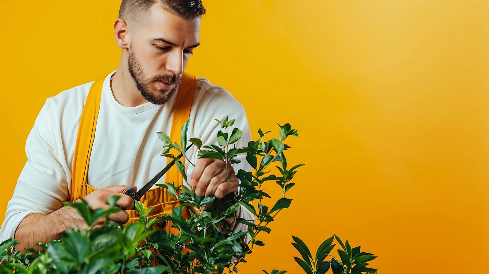 Pruning Plant with Secateurs — free download from Dotvec