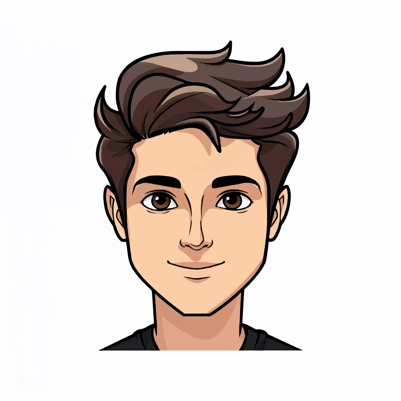 Young Man Cartoon Face Vector Illustration — free download from Dotvec