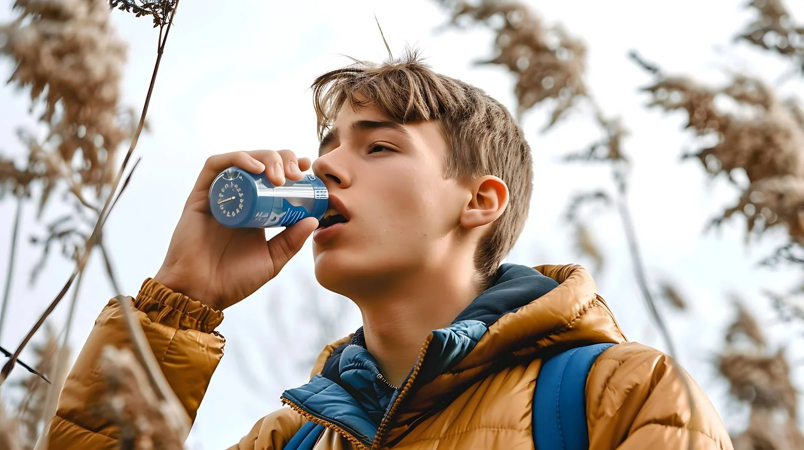 Asthma Inhaler Use in Nature — free download from Dotvec