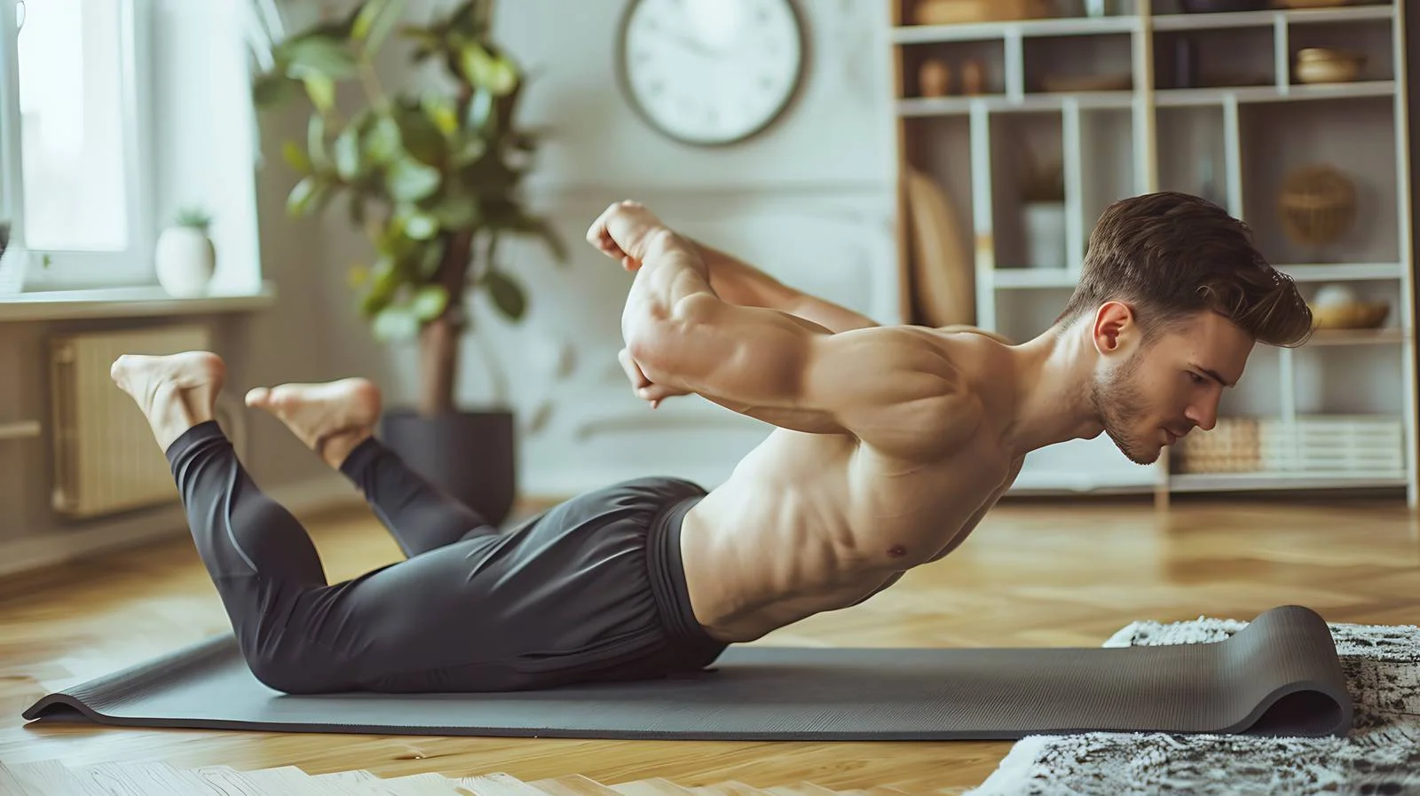 Fitness Routine on Yoga Mat — free download from Dotvec