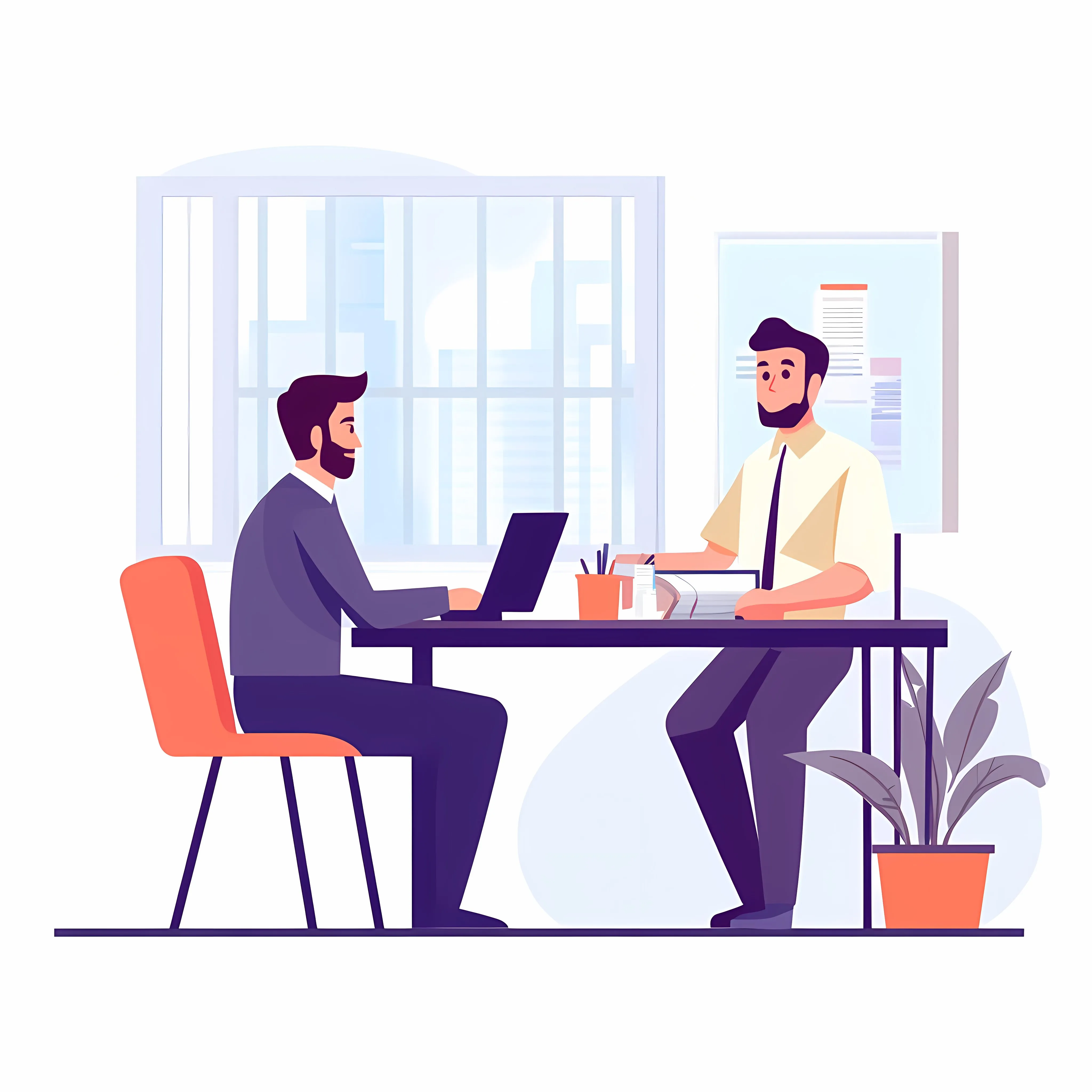 Young Man News Anchor Broadcasting with Reporter — free download from Dotvec