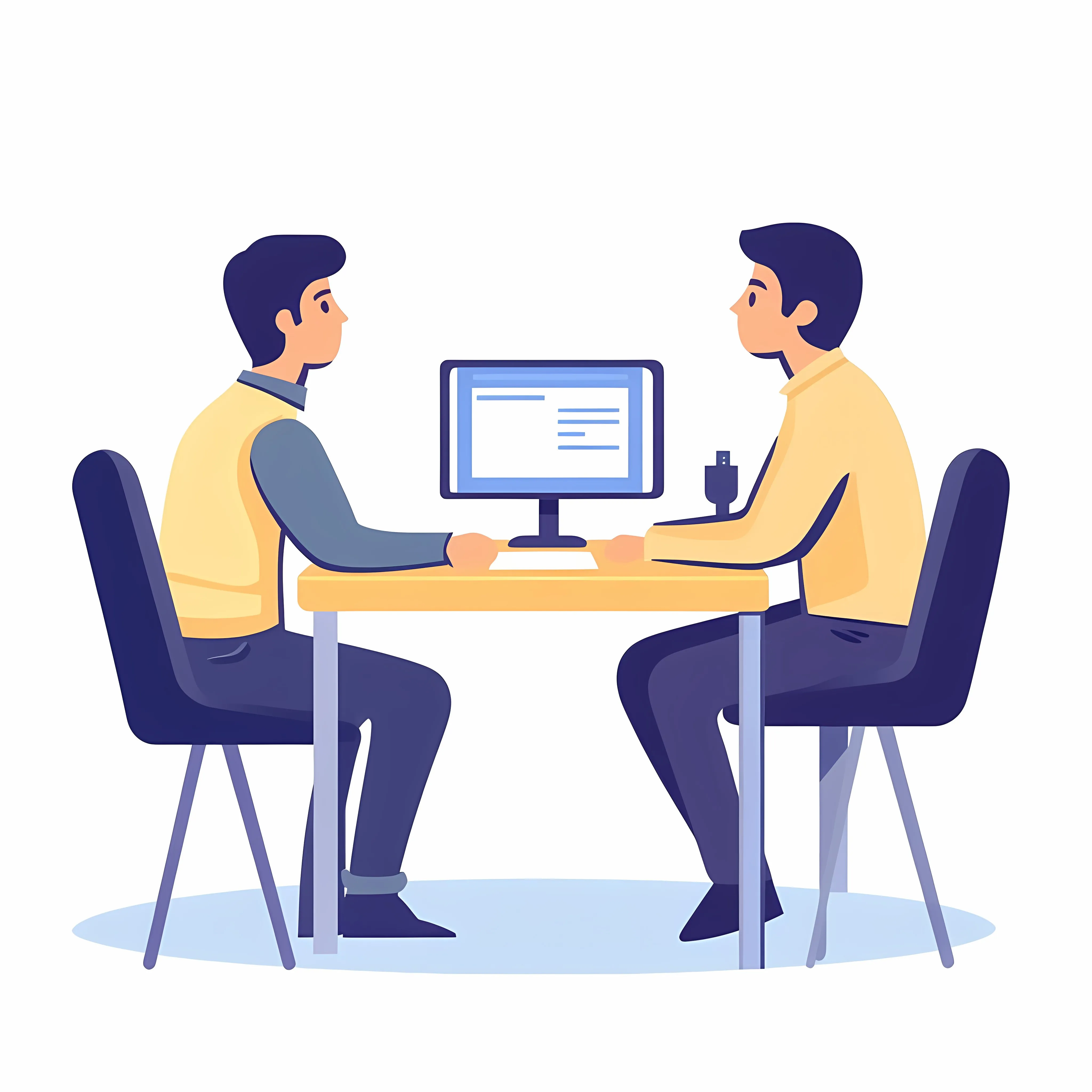 Young News Anchor with Reporter Broadcasting Live — free download from Dotvec