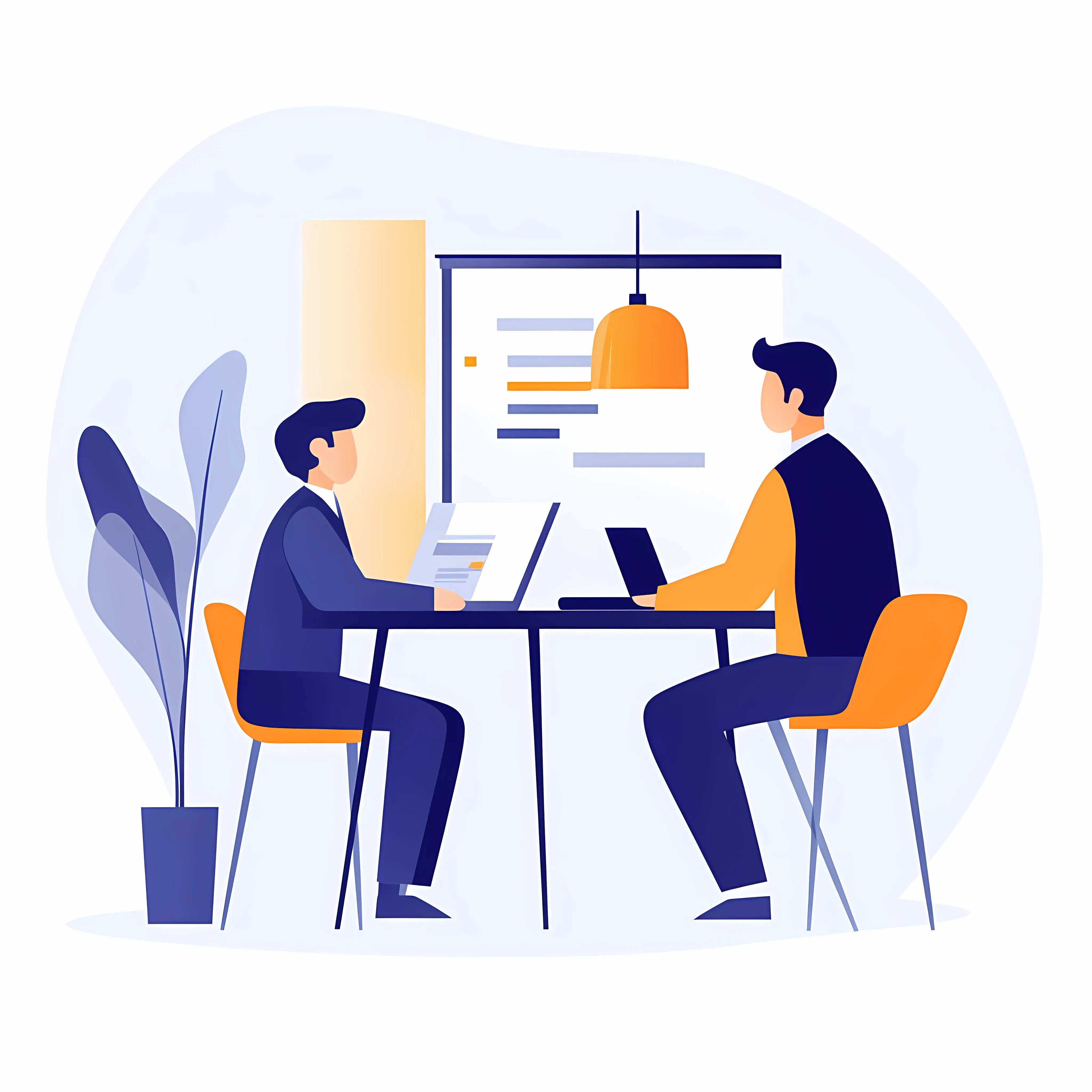 Young News Anchor Reporting Live with Reporter — free download from Dotvec