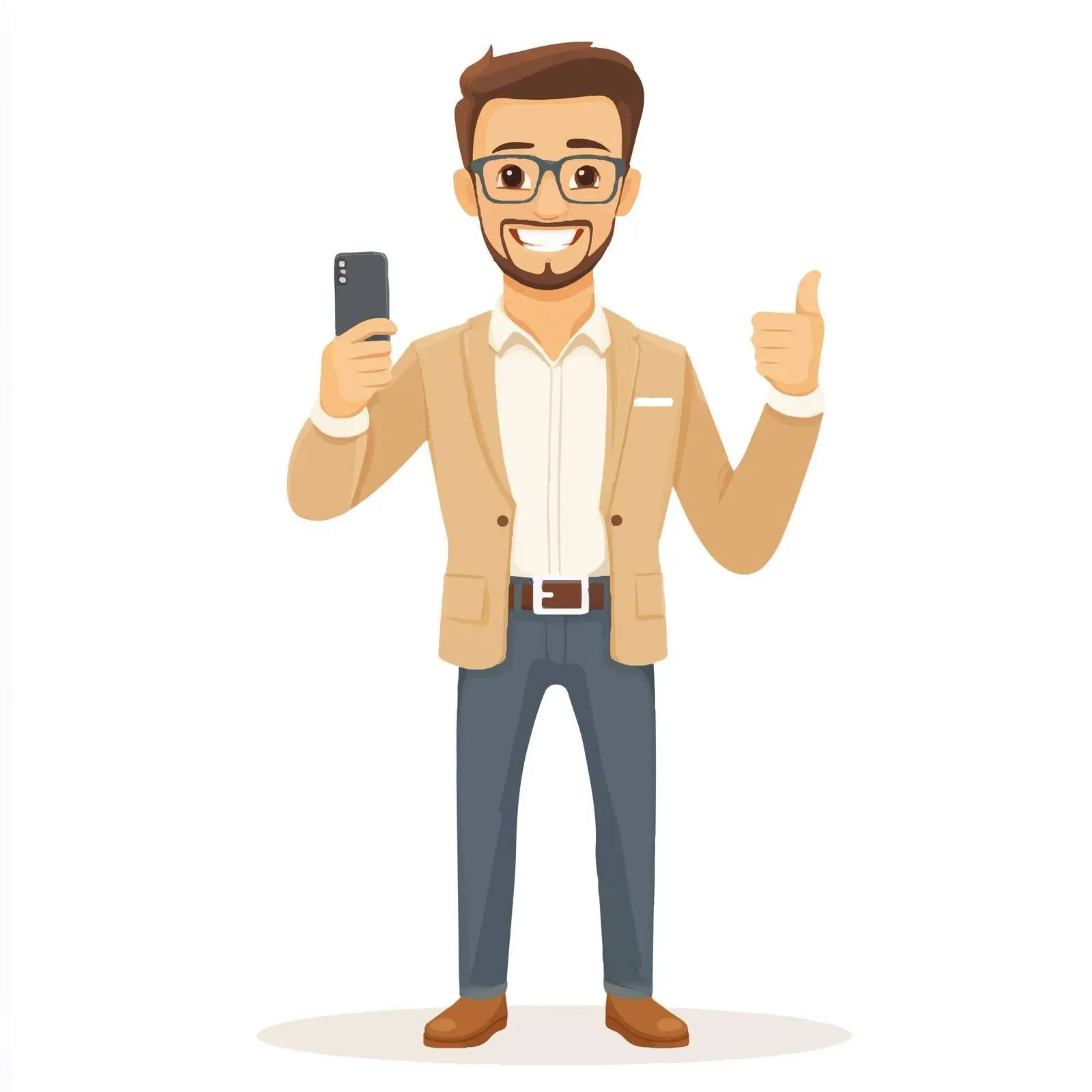 Positive Young Businessman Showcasing Latest Product — free download from Dotvec