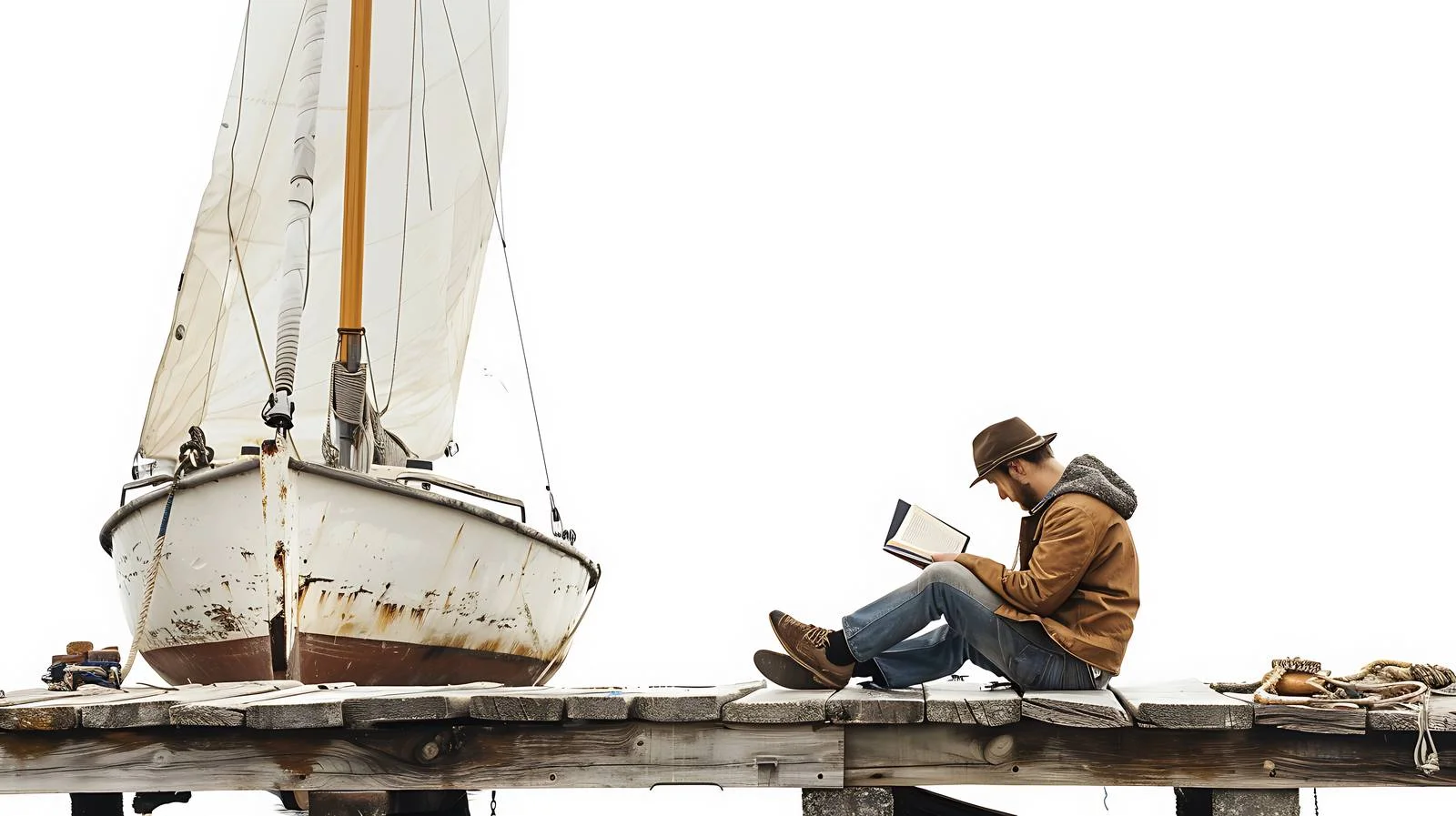 Serene Reader by the Shore — free download from Dotvec