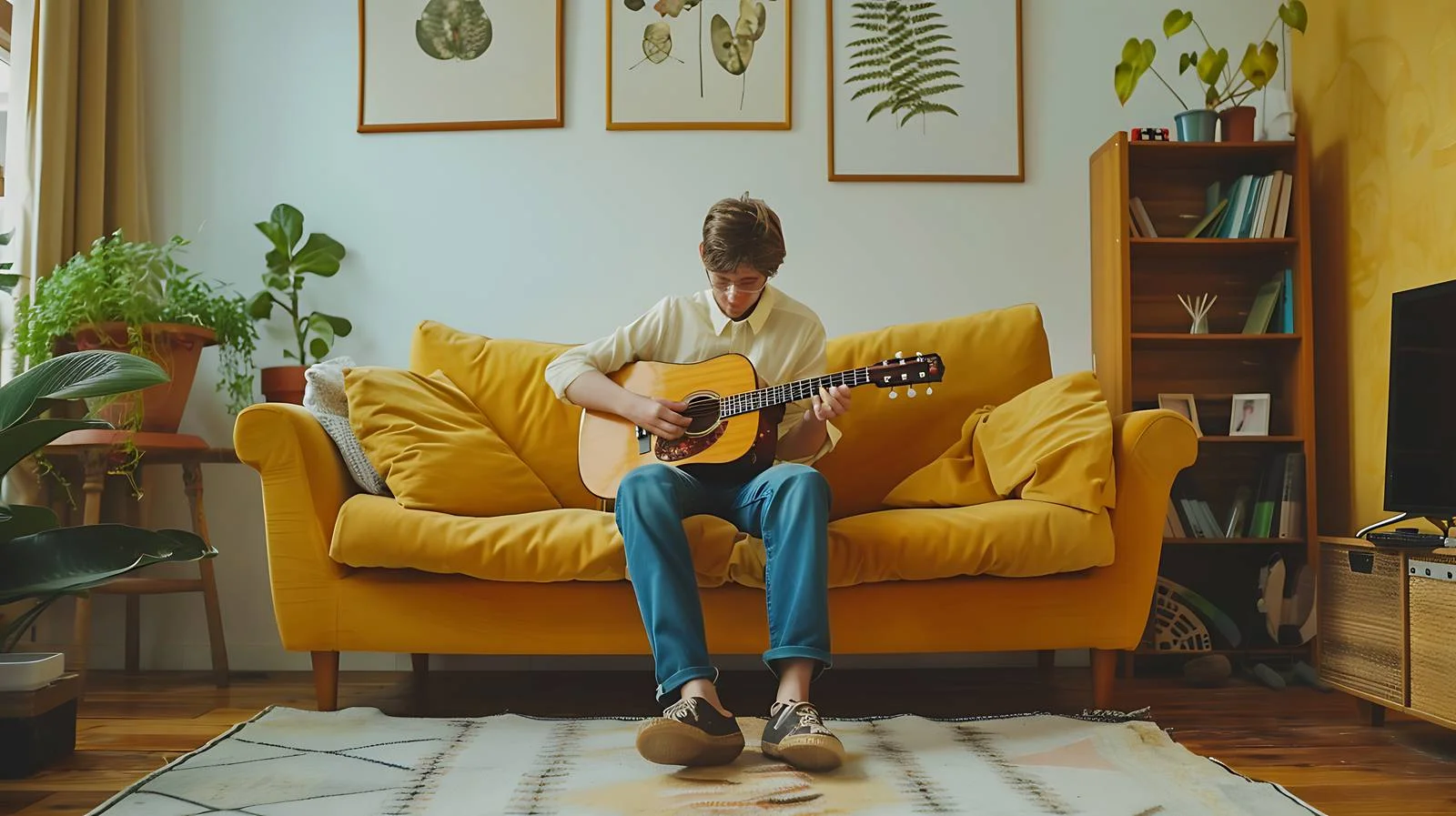 Serene Guitar Player Session — free download from Dotvec