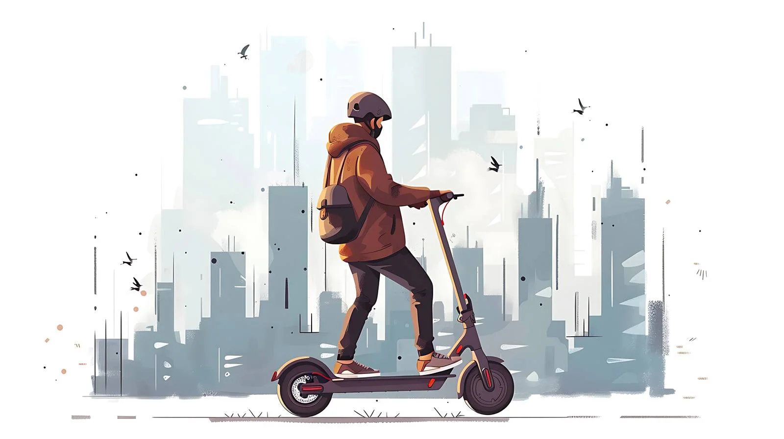 Urban E-Scooter Commuter — free download from Dotvec