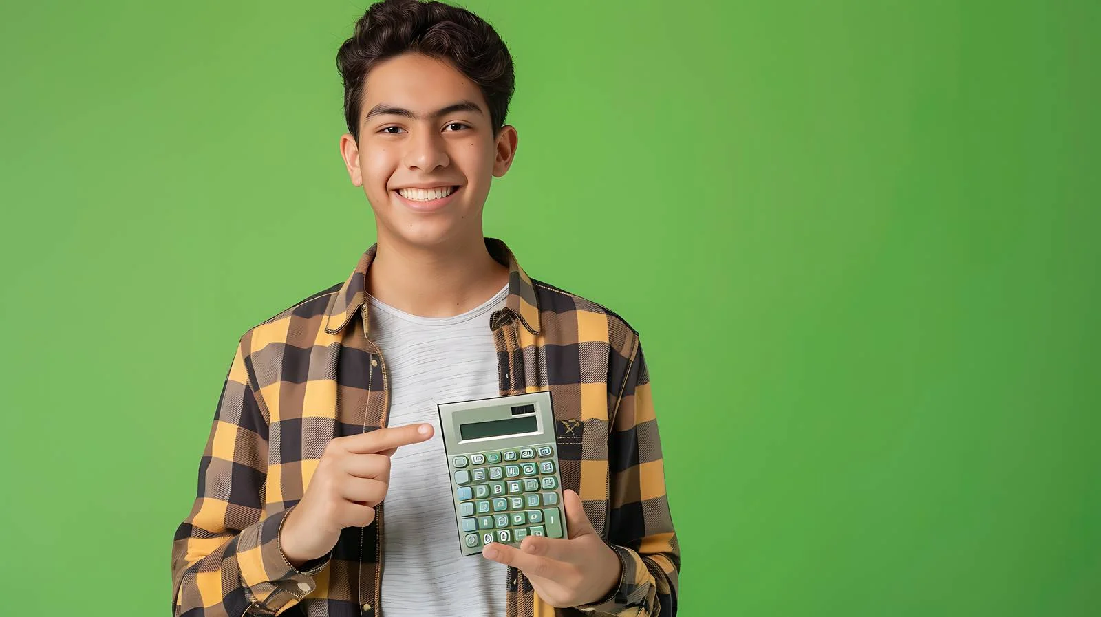 Professional Calculation on Green Background — free download from Dotvec