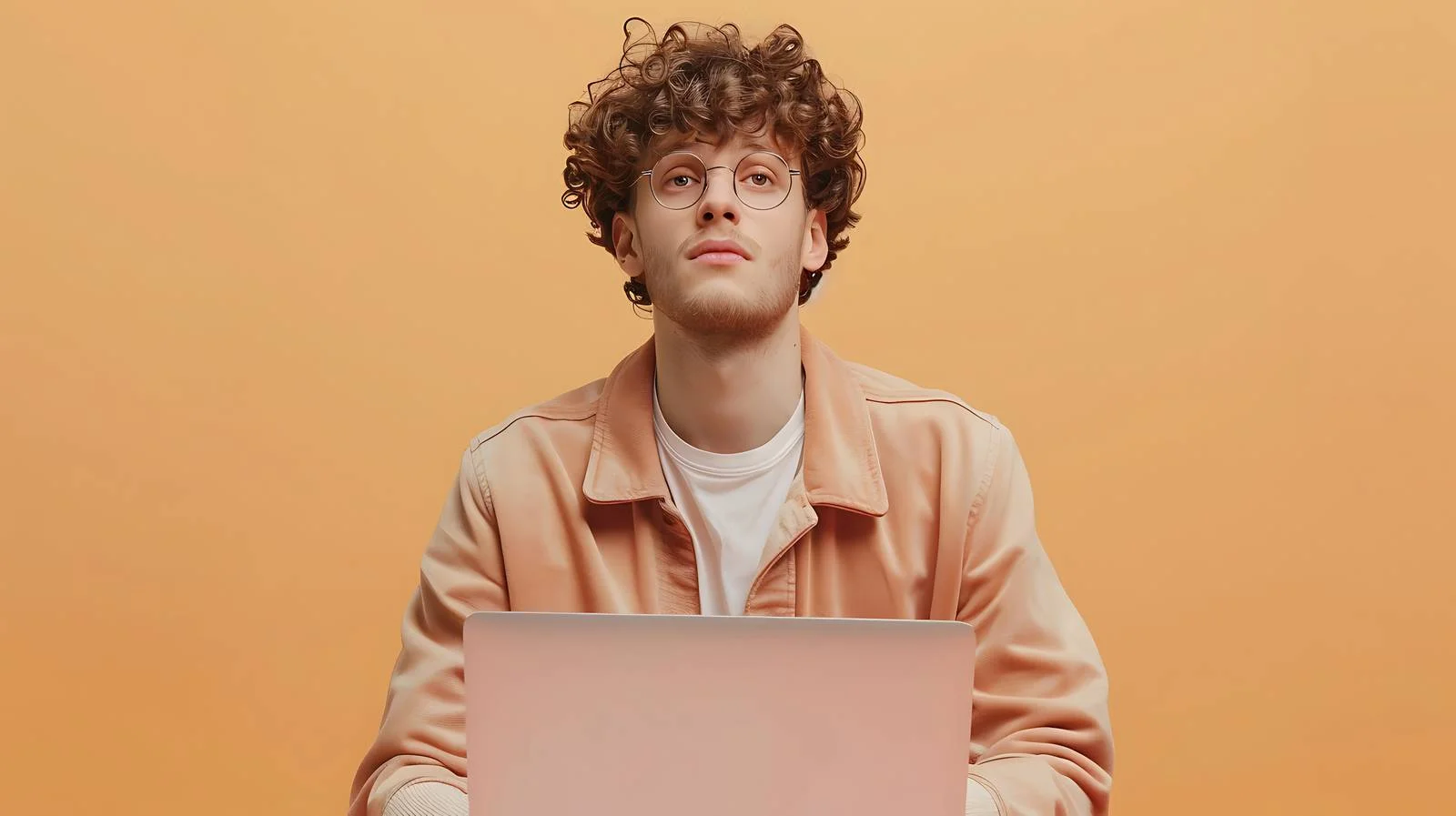 Professional Typing on Beige Background — free download from Dotvec