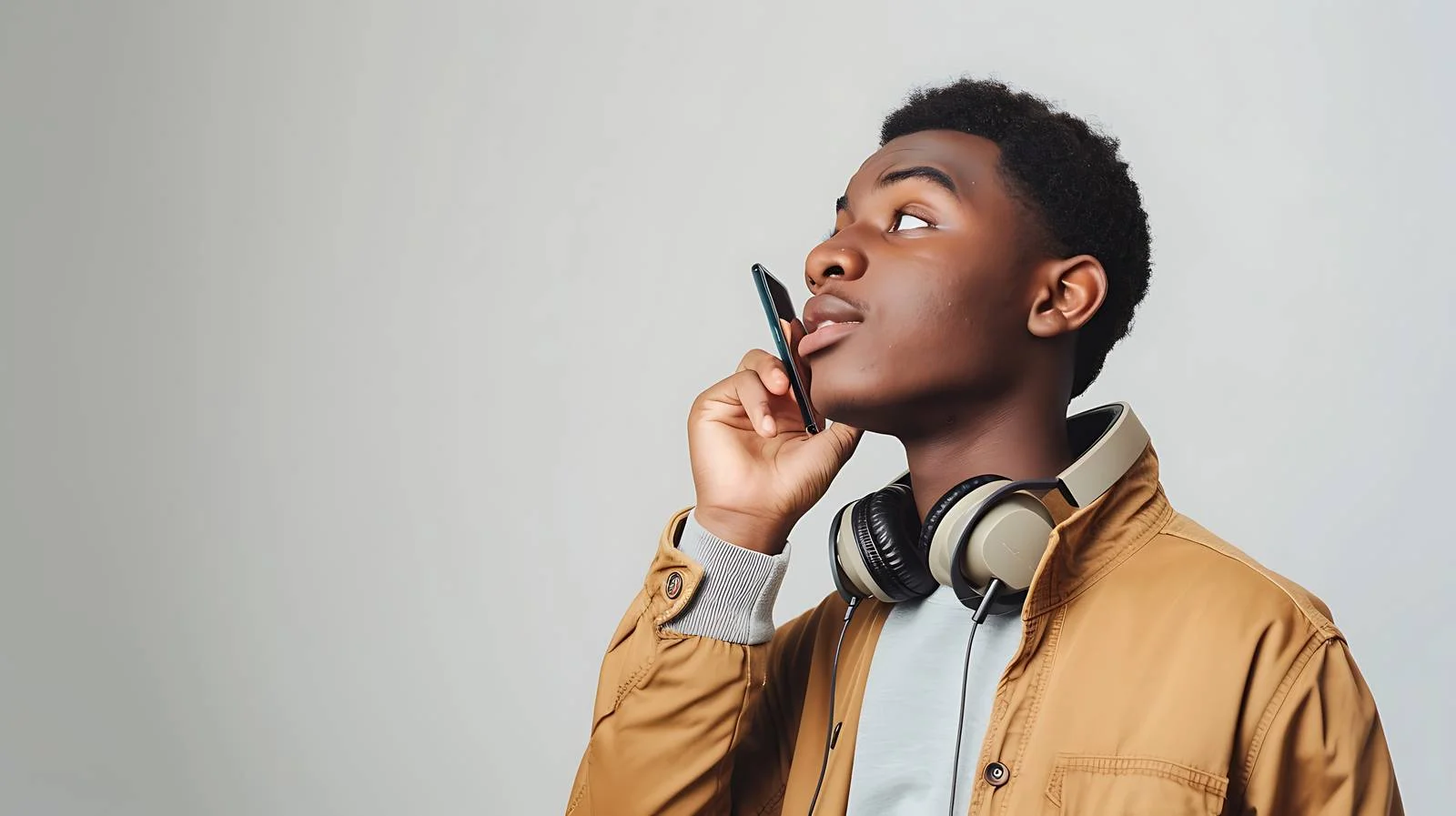 Young Man Communication Technology Concept — free download from Dotvec