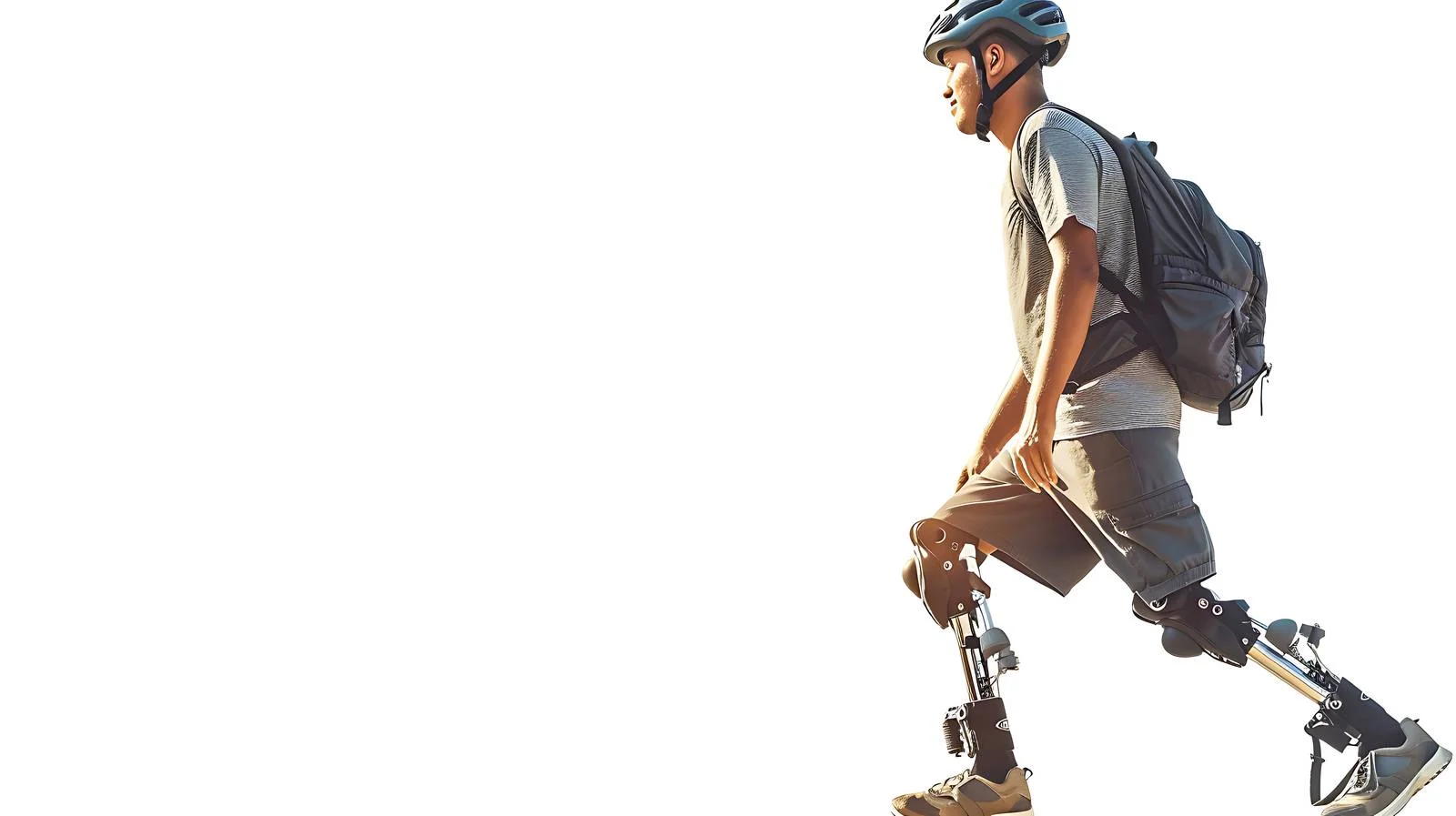 Determined Prosthetic Walker — free download from Dotvec