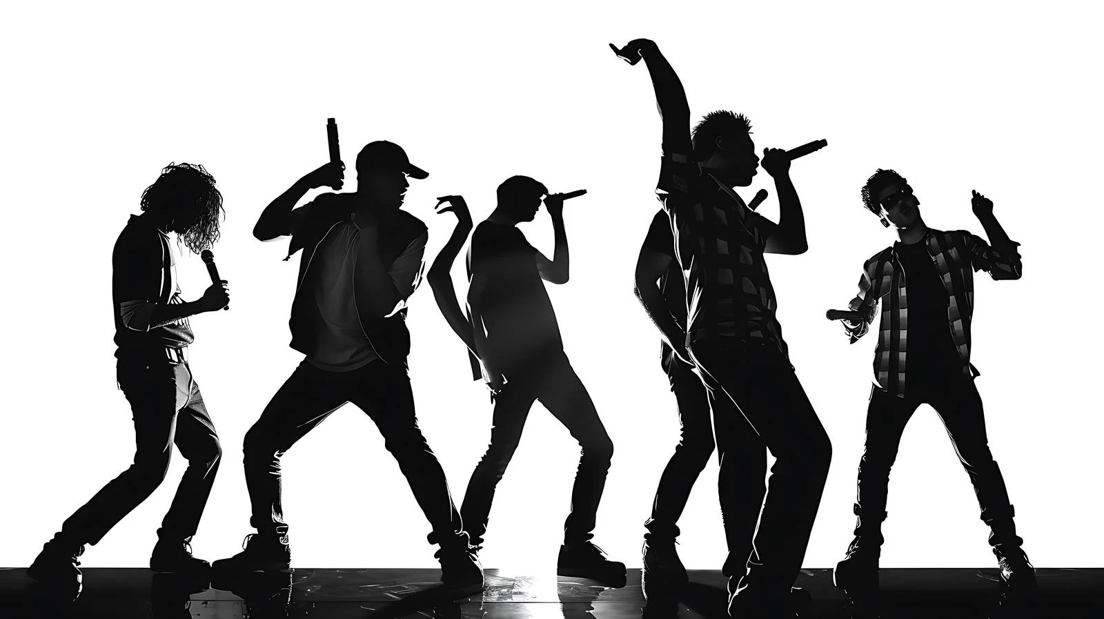 Talented Young Men on Isolated Stage — free download from Dotvec