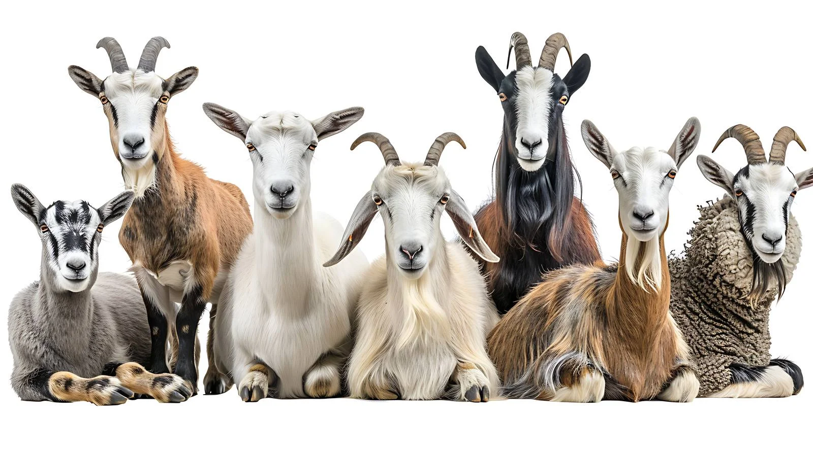Lively Herd of Goats and Rams at Village Farm — free download from Dotvec