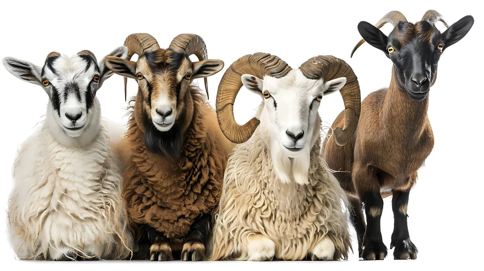 Village Farm Life with Young Mountain Goats and Rams — free download from Dotvec