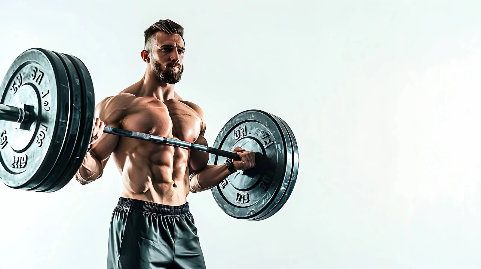 Muscular Man Lifting Heavy Barbell — free download from Dotvec