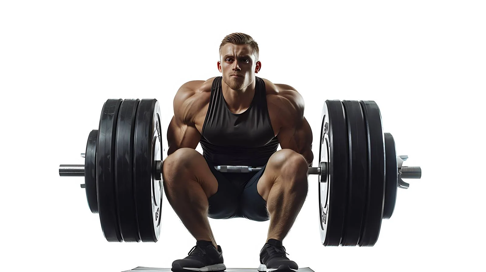 Muscular Man Lifting Heavy Barbell — free download from Dotvec