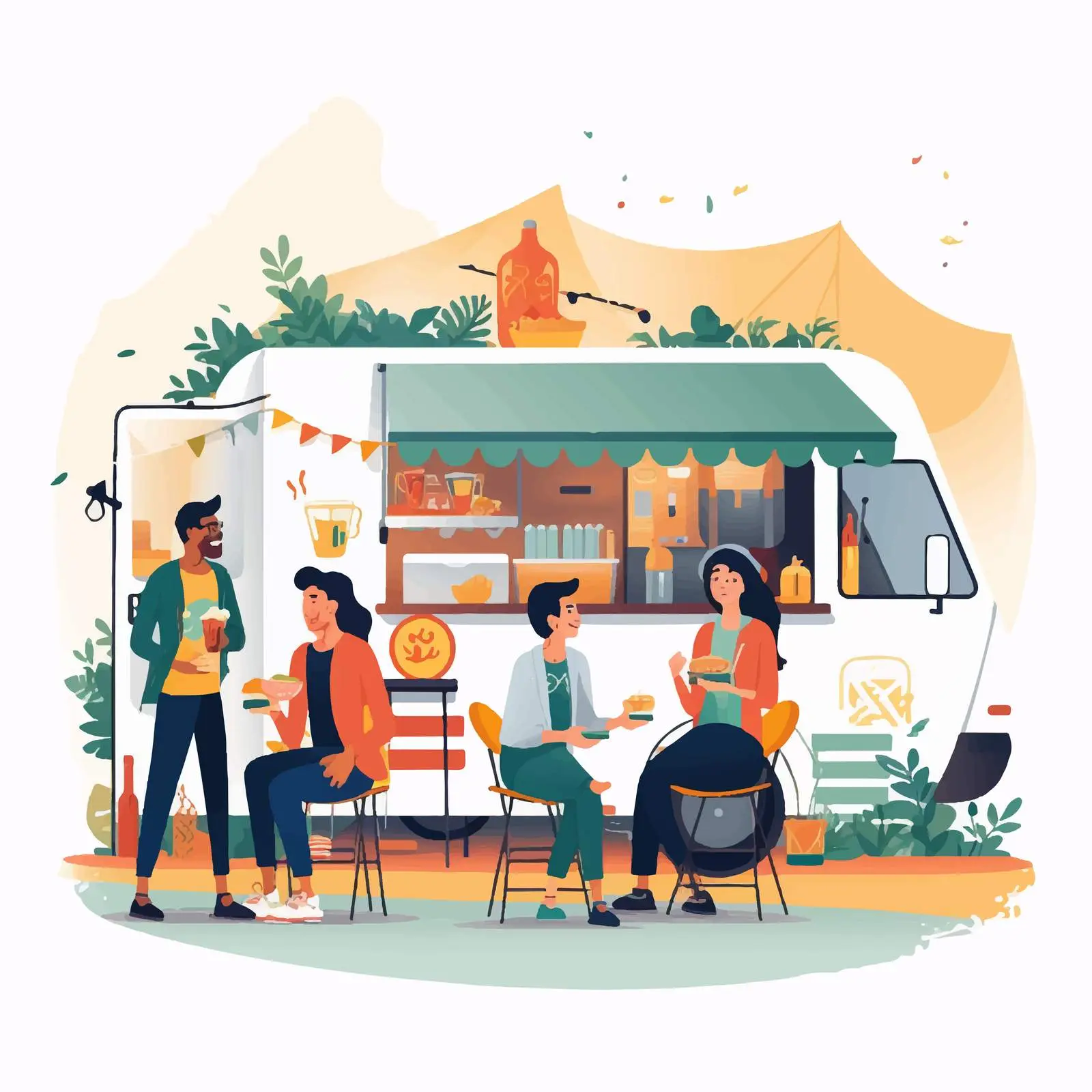 Young People Enjoy Open Air Festival Experience — free download from Dotvec