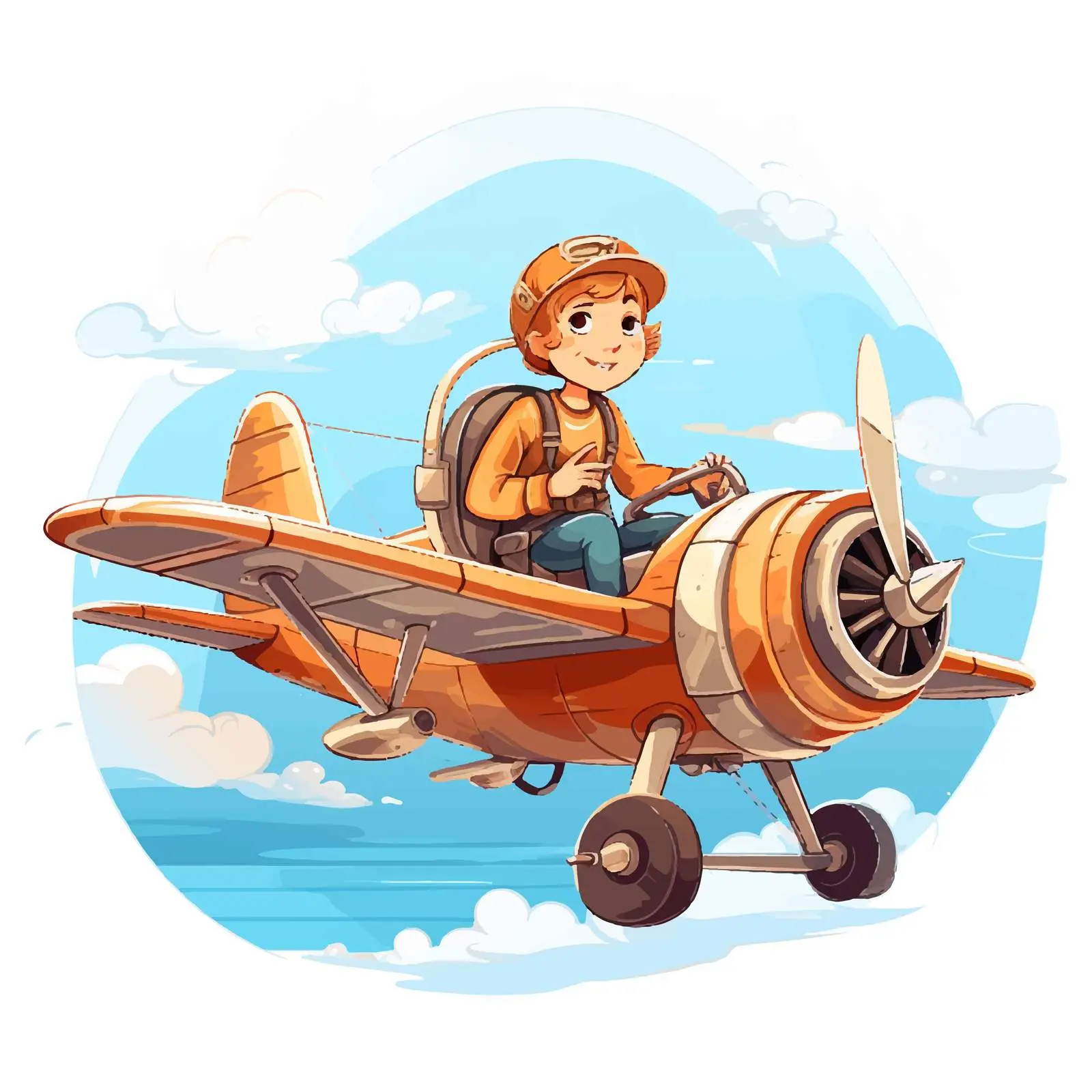 Scenic Ocean Flight by Young Pilot – free adrenaline image from Dotvec