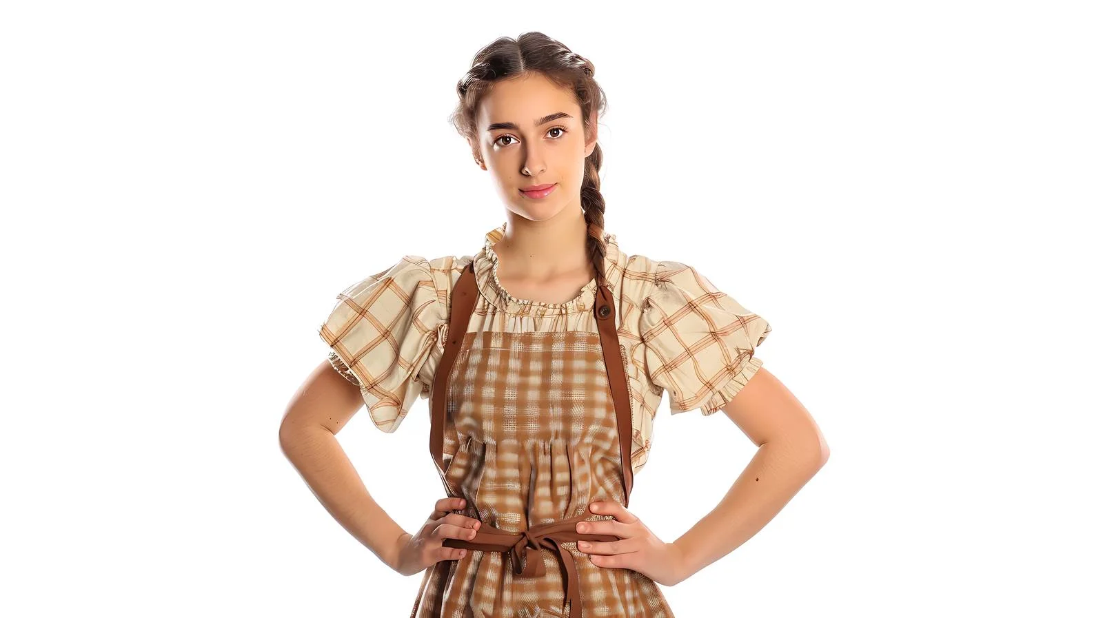 Confident Prairie Woman with Hands on Hips — free download from Dotvec